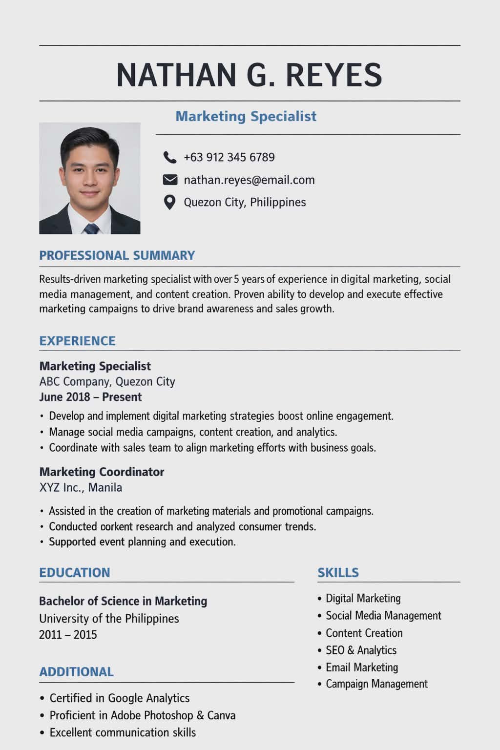 Resume Assistance PH Facebook ad from Jun 2, 2026