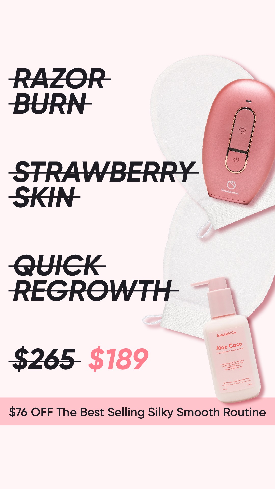 Rose Skin Co Facebook ad