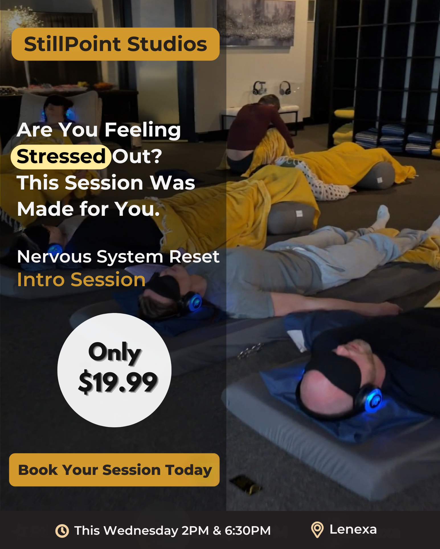 StillPoint Studios + 9D Breathwork in Kansas City Facebook ad: Your Nervous System Needs This