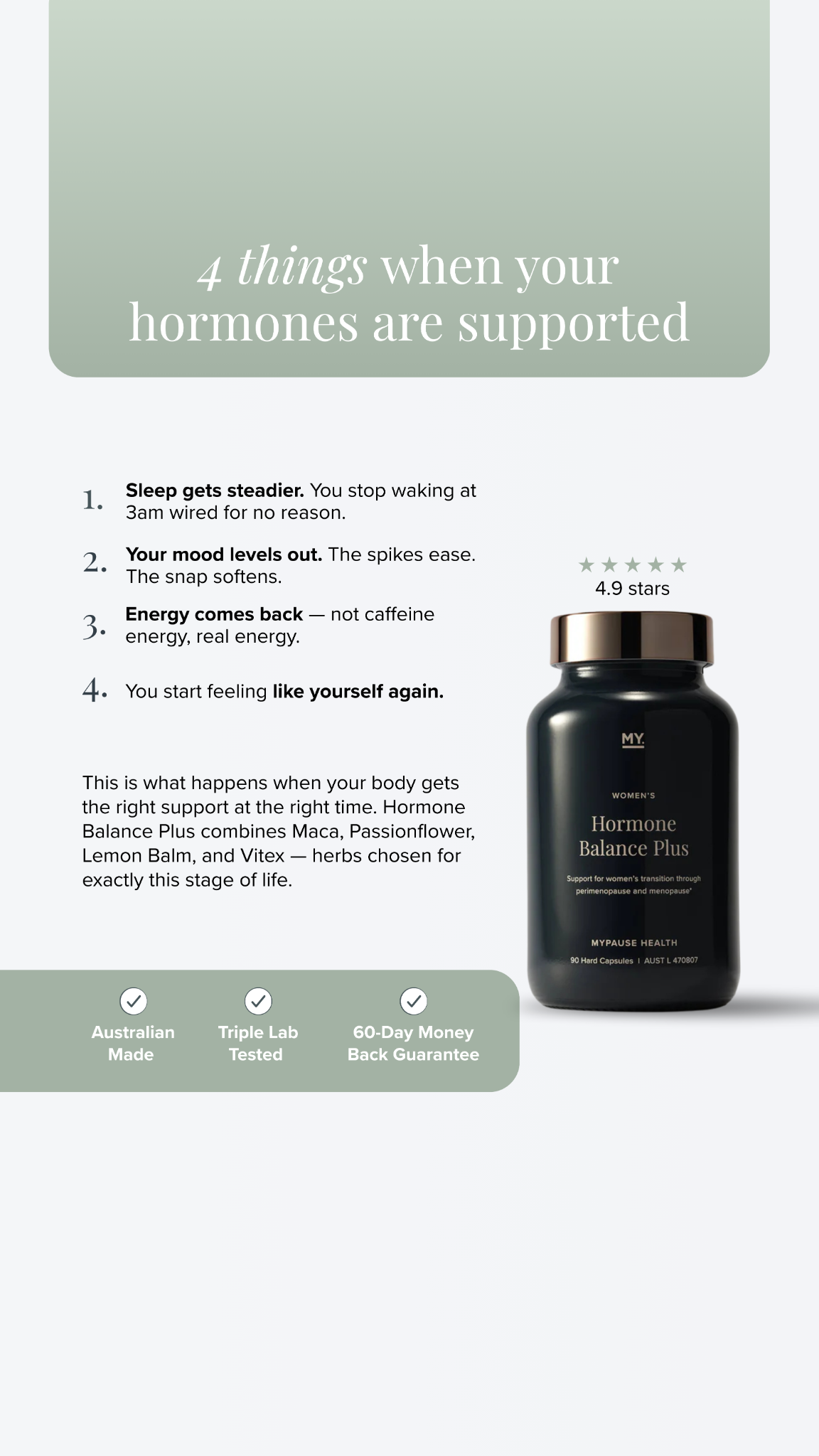 MyPause Health Facebook ad