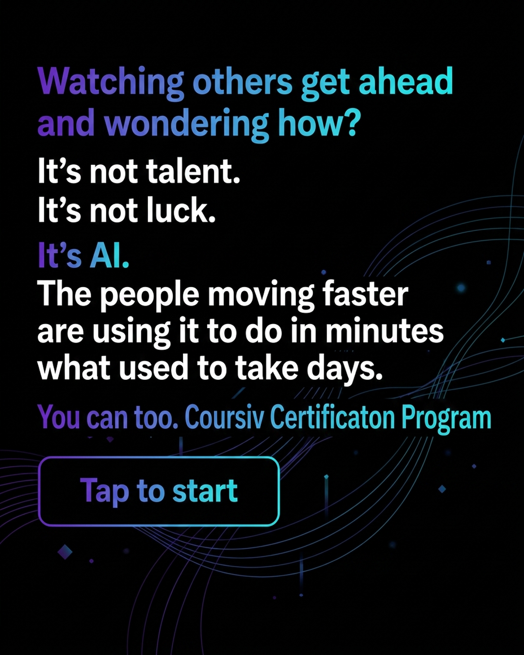 AI Simplified Facebook ad