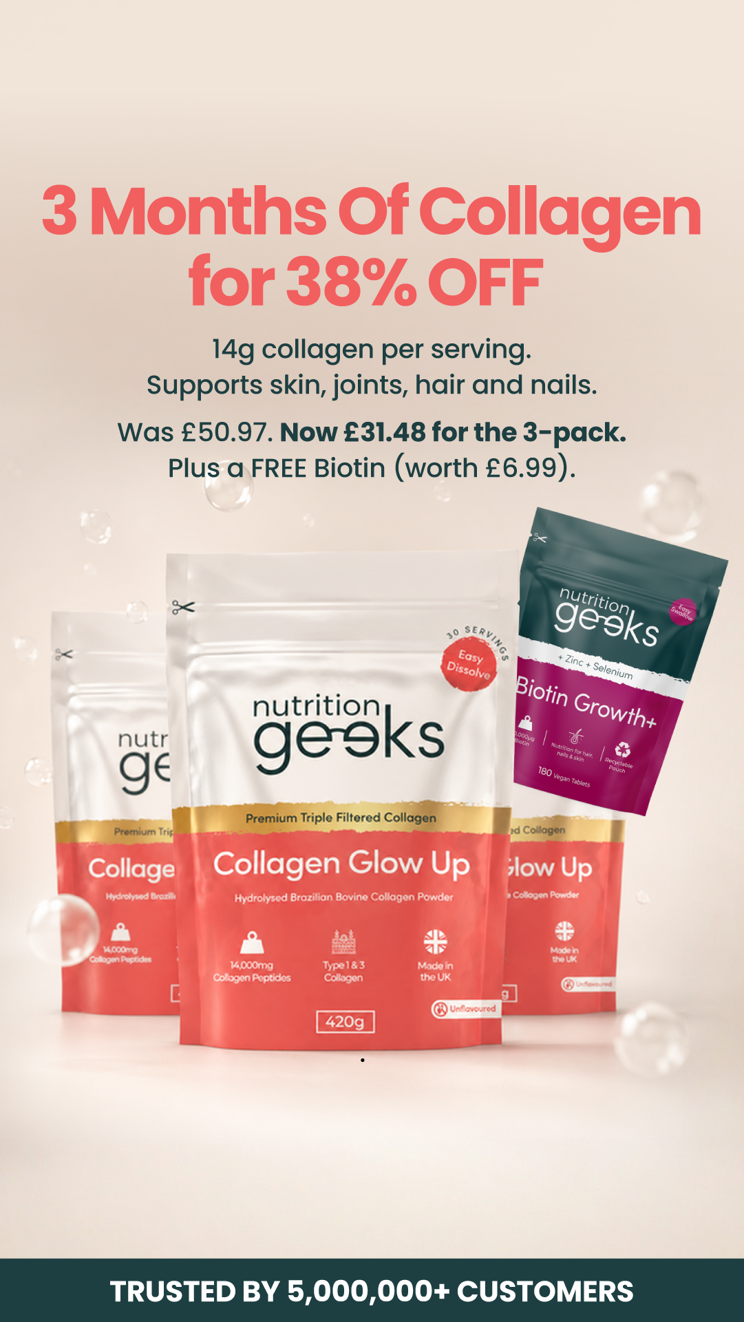 Nutrition Geeks Facebook ad
