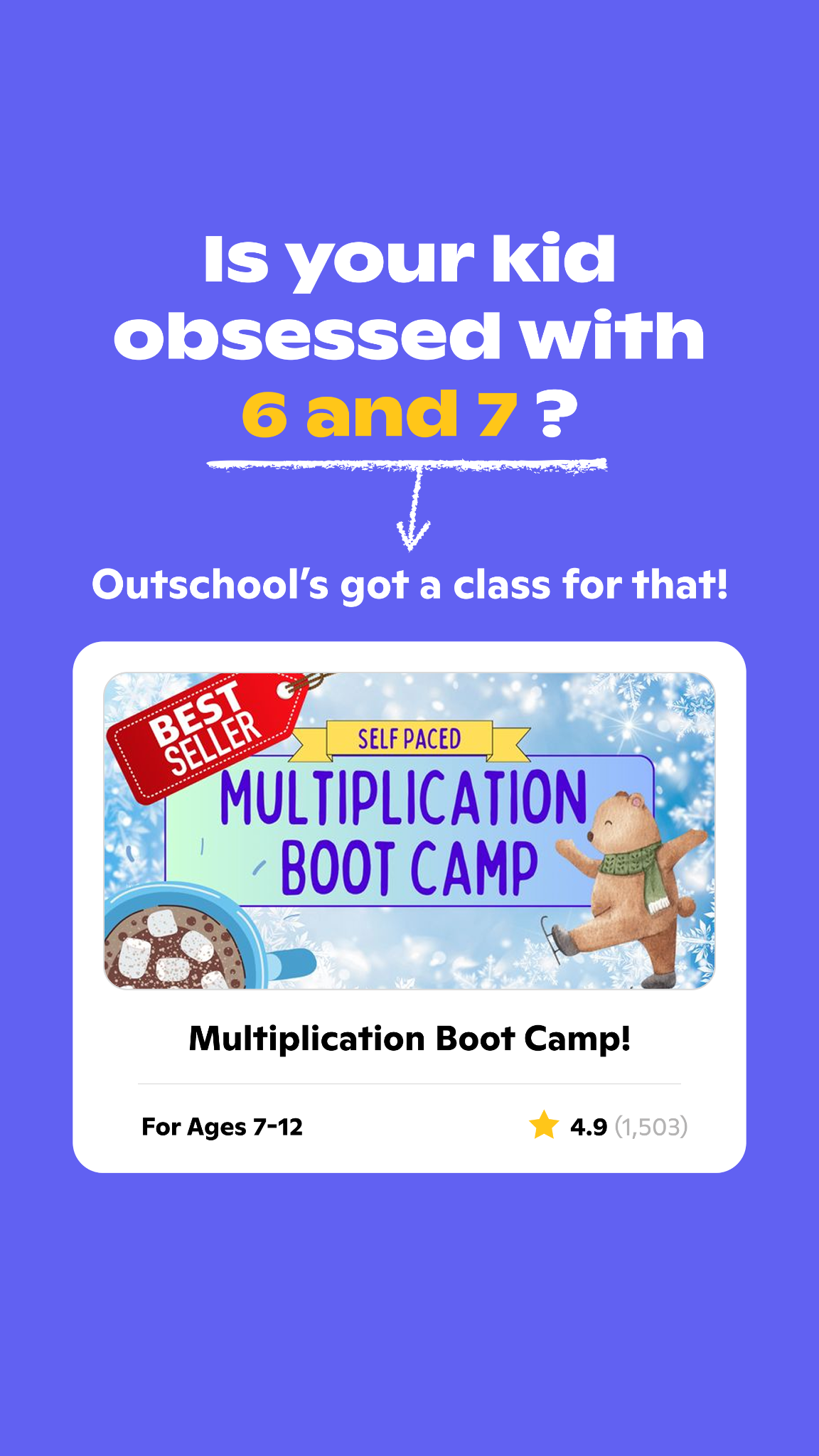Outschool Facebook ad