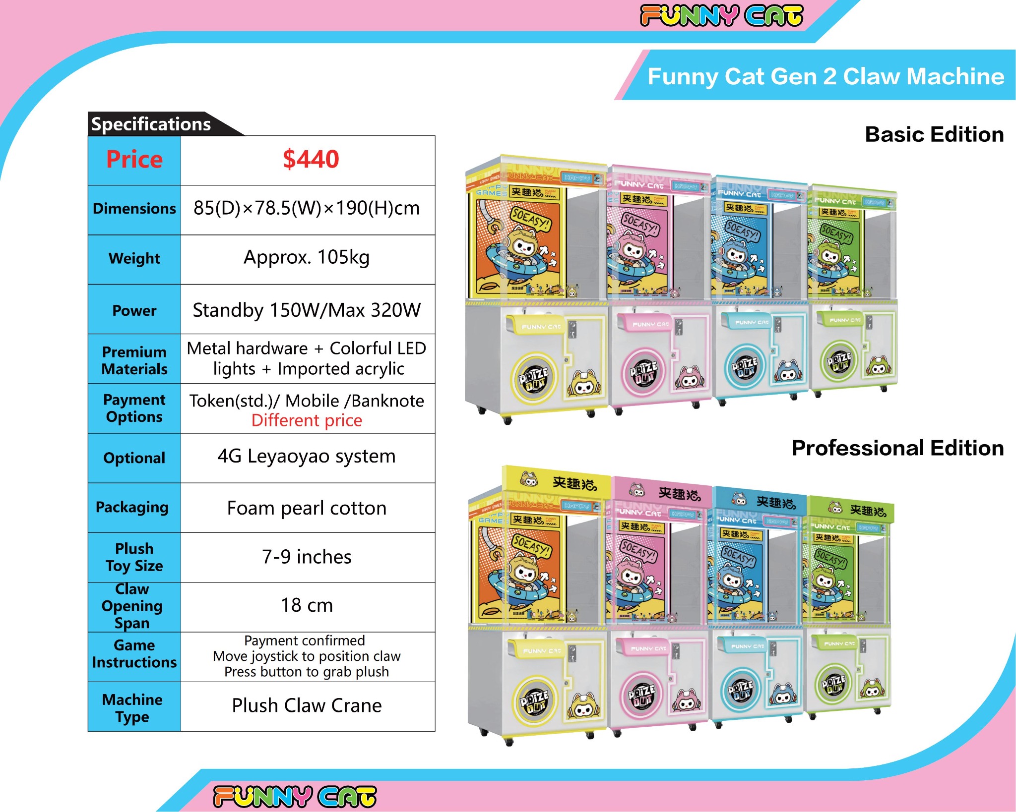 诚杰天娃娃机工厂 Facebook ad: Planning to start or upgrade a claw machine…