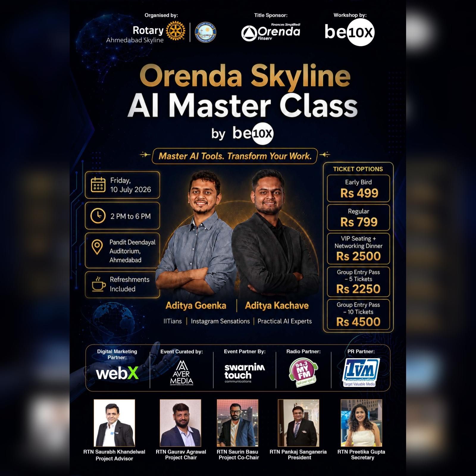 Rotary Club Skyline  Ahmedabad Facebook ad