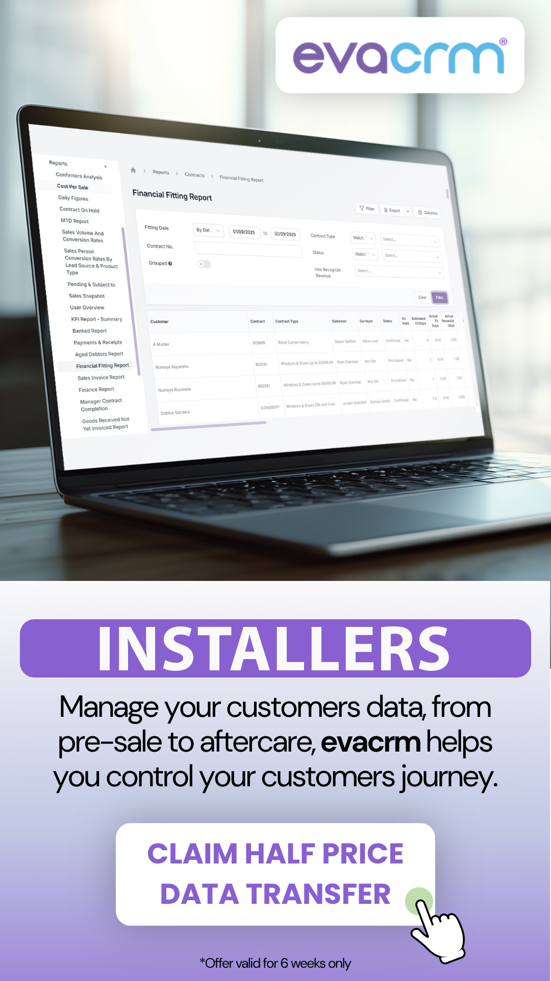 eva crm ltd Facebook ad from May 29, 2026