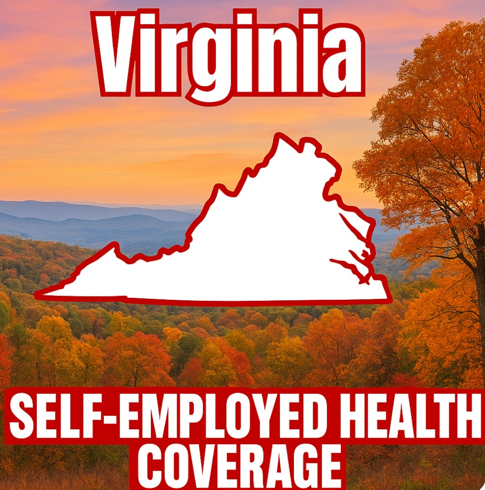 The Insurance Couple Facebook ad: Virginia Health Plans for Self Employed, 1099 Contractors…