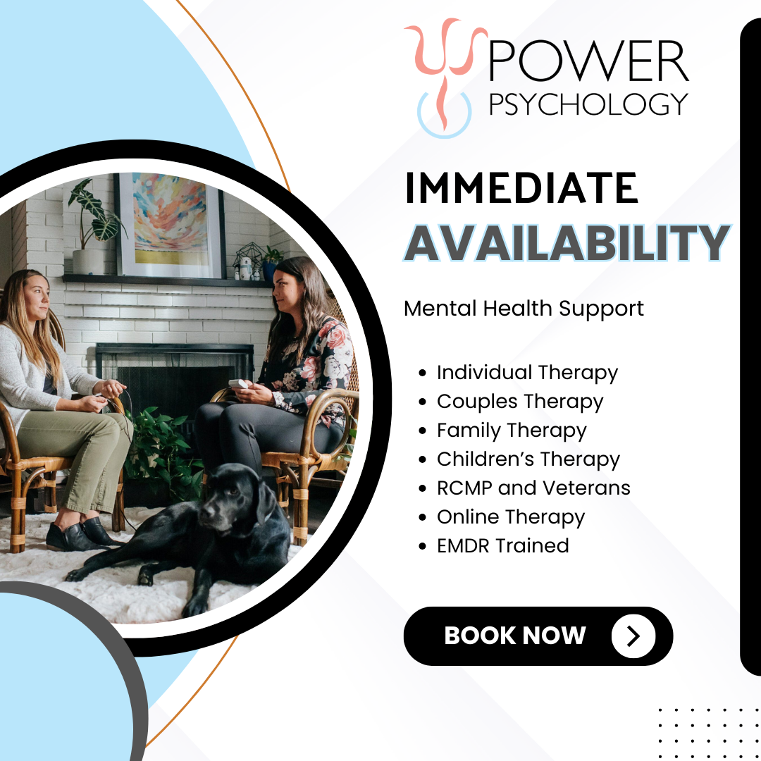 Power Psychology & Associates Facebook ad: Mental Health Support, Available Now