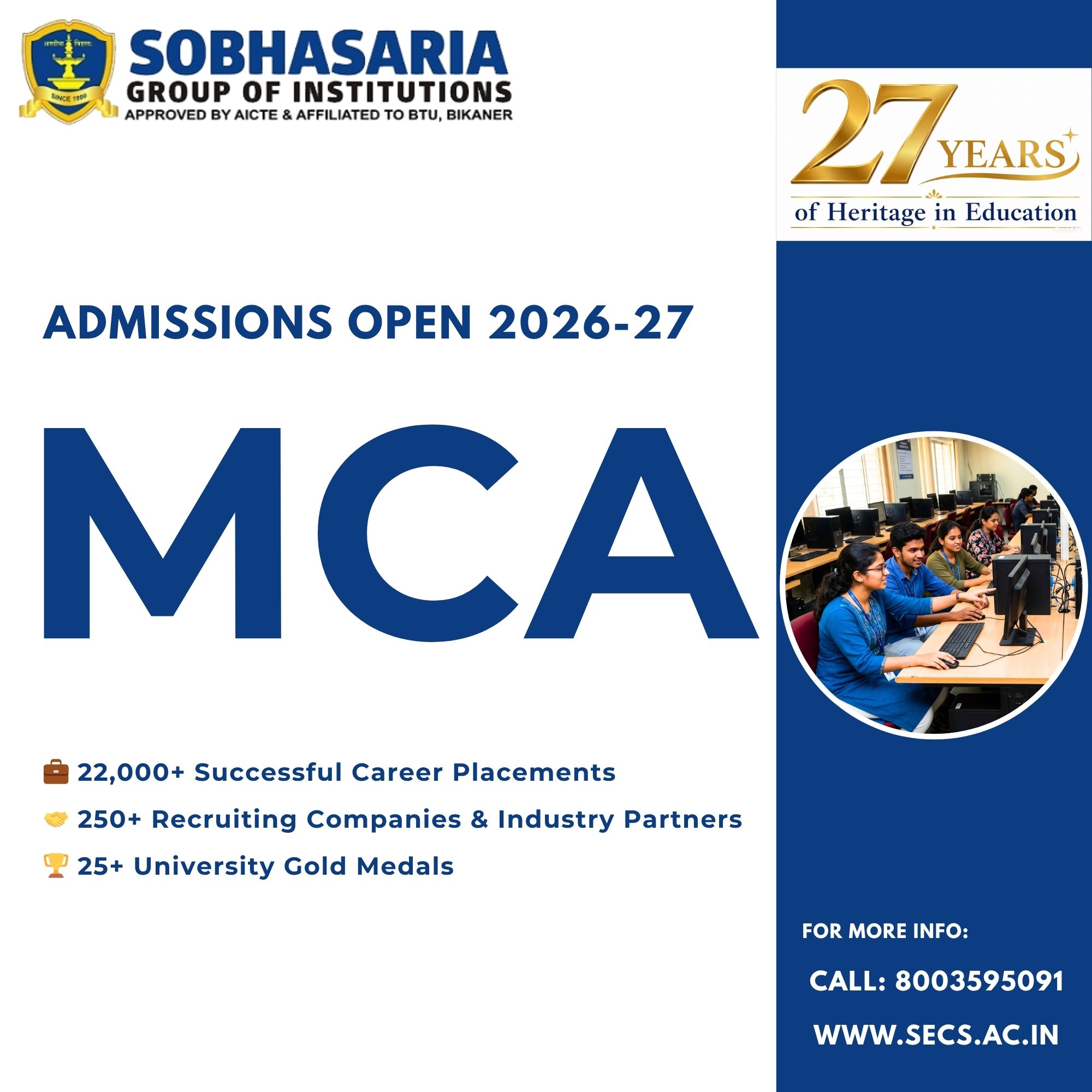 Sobhasaria Group of Institutions Facebook ad