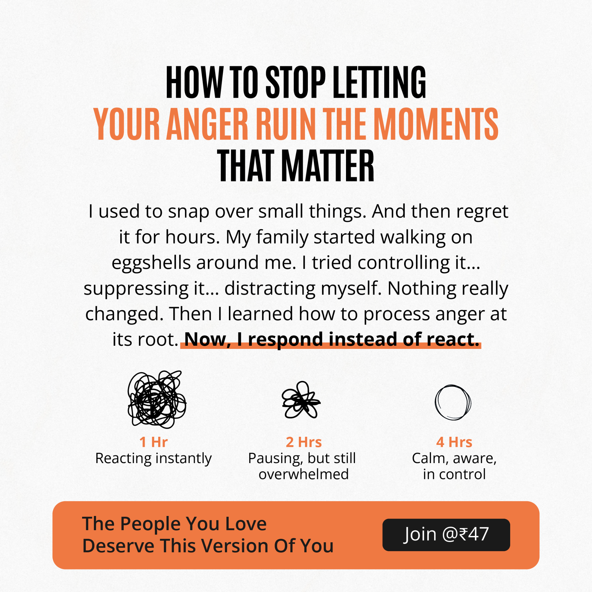 Magiklife Facebook ad: Stop Reacting, Start Understanding