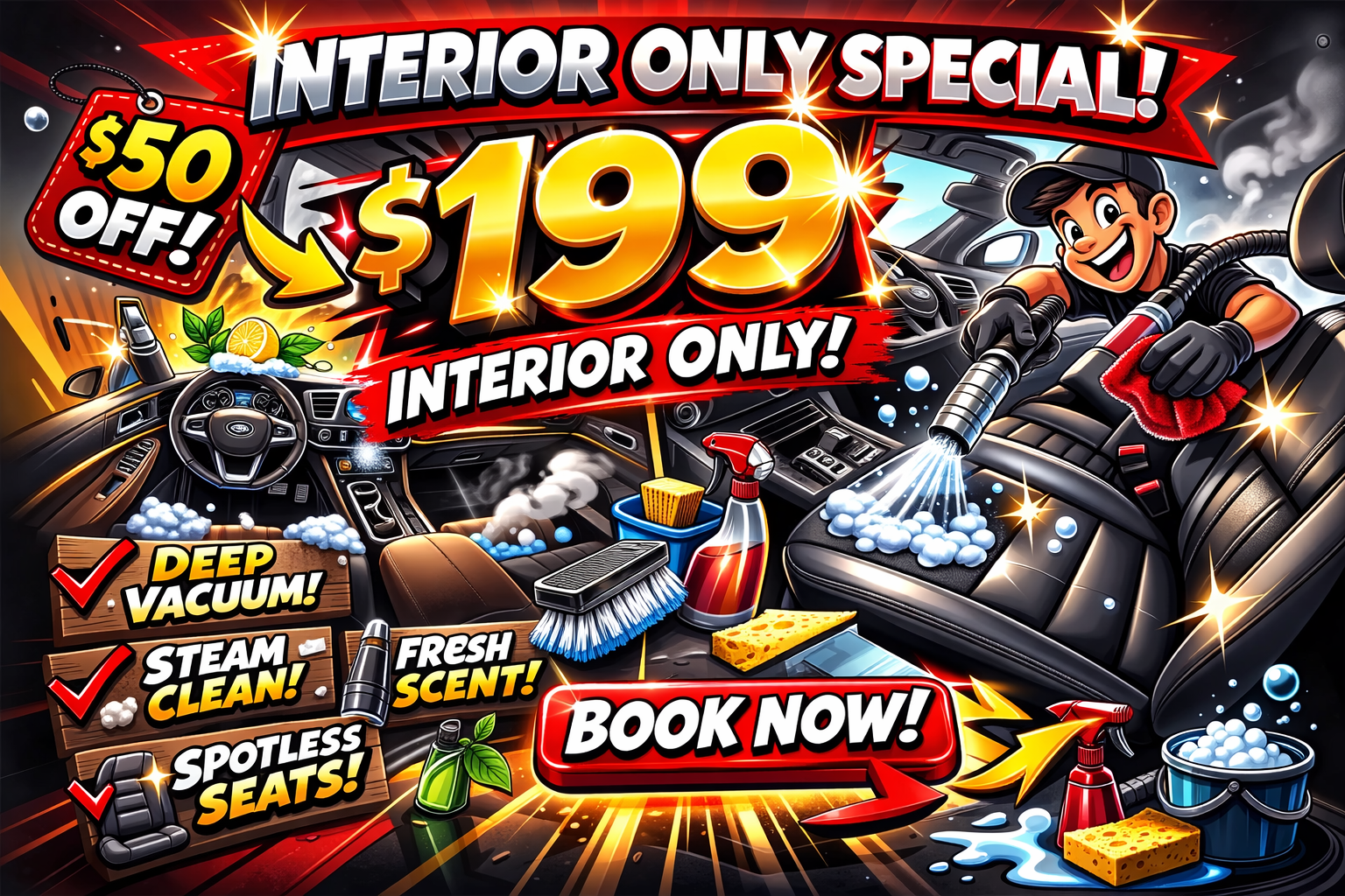 Triple S Mobile Detailing Facebook ad: Only 5 spots Left!