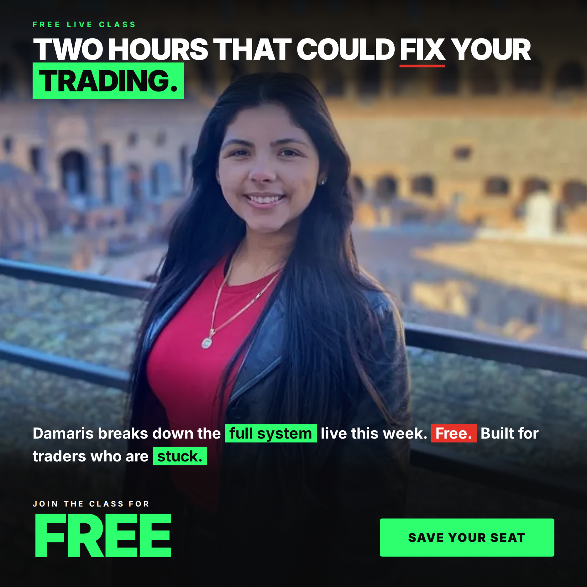 Damaris Avila Options Trading Facebook ad