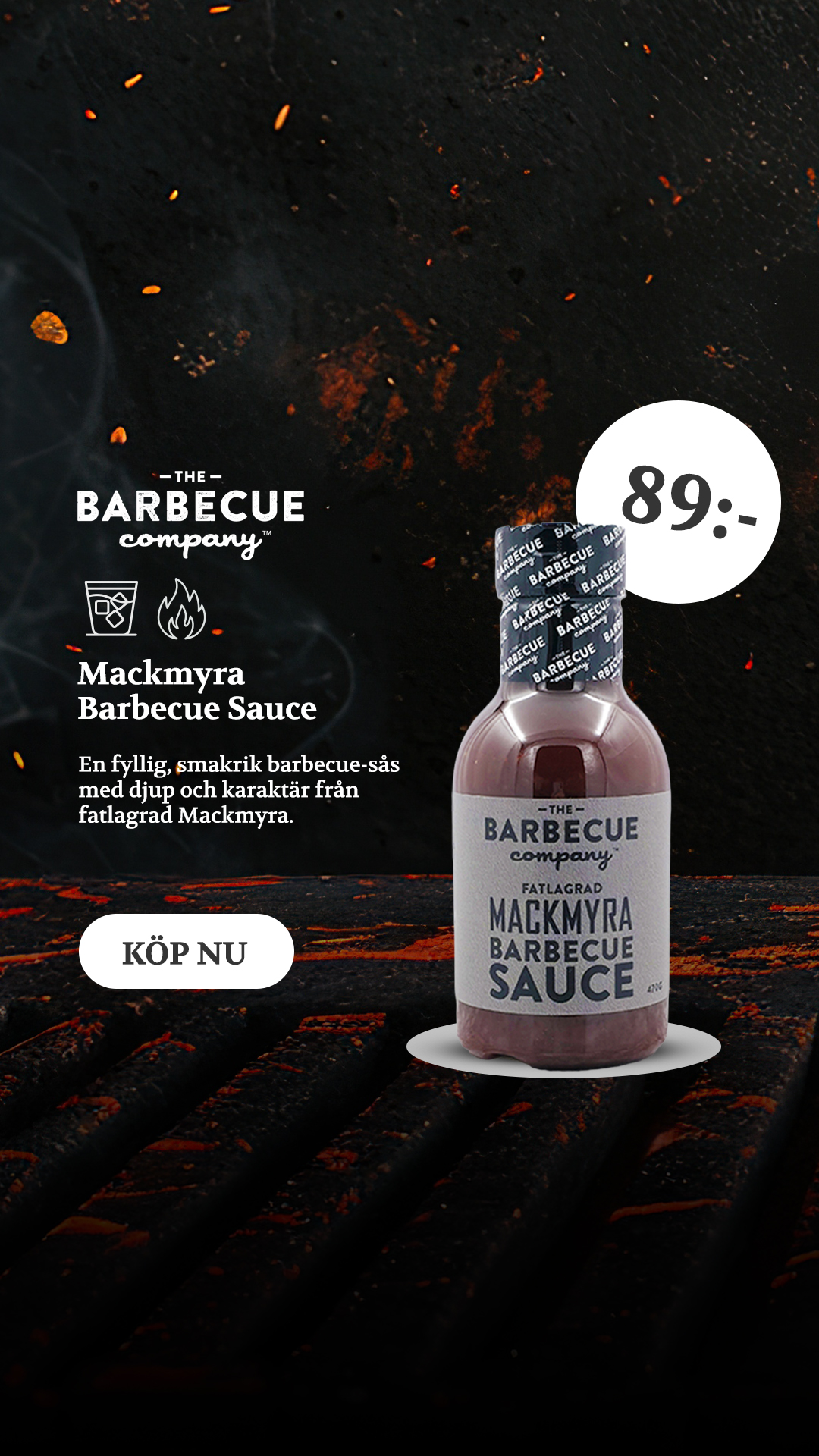 OliOli Facebook ad: Fatlagrad Mackmyra Barbecue Sauce