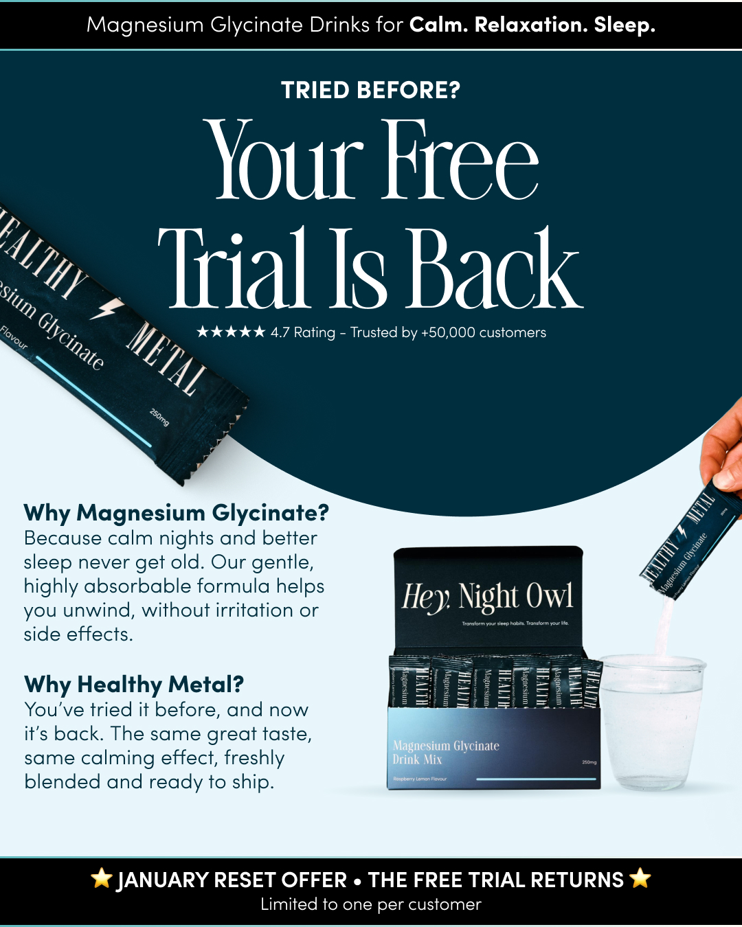 Healthy Metal Facebook ad
