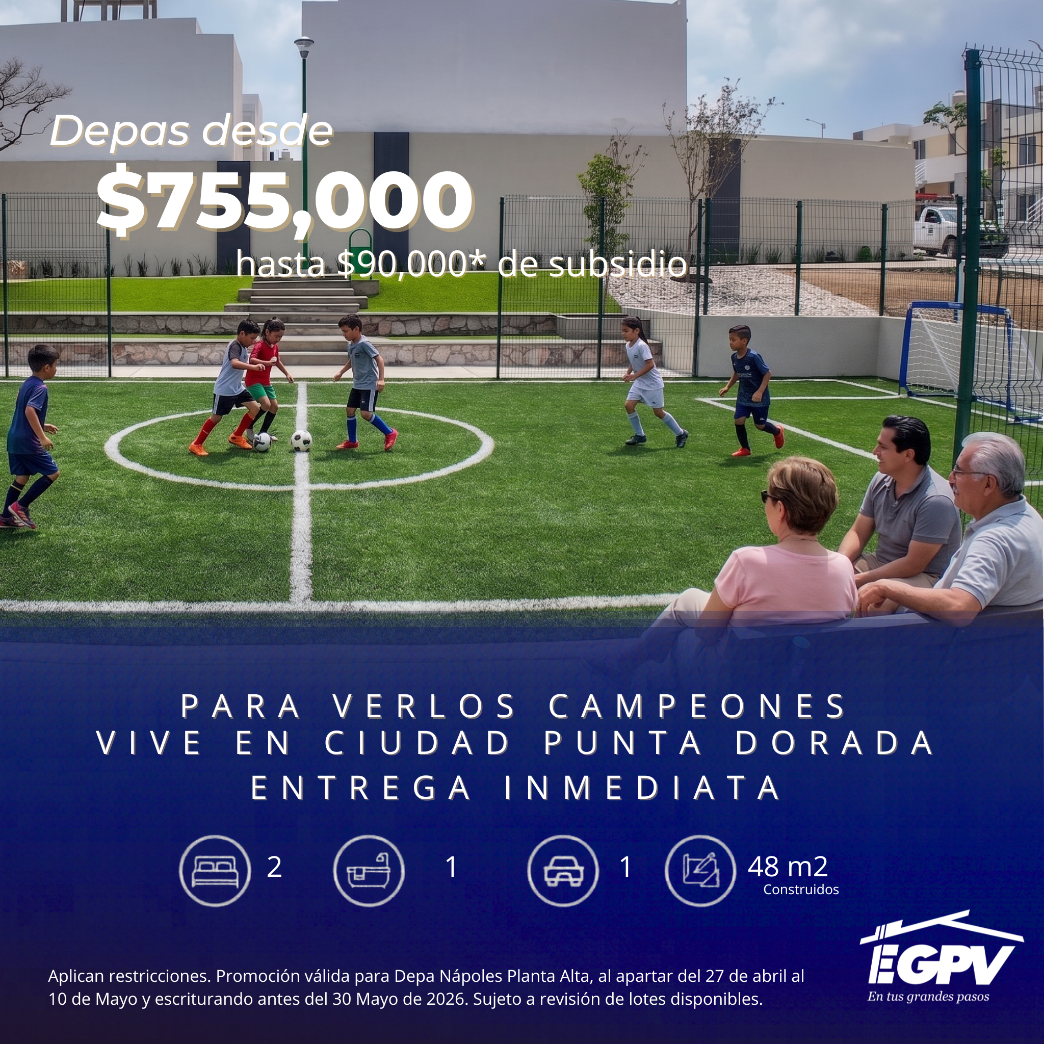 EGPV Facebook ad: VIVE EN CIUDAD PUNTA DORADA