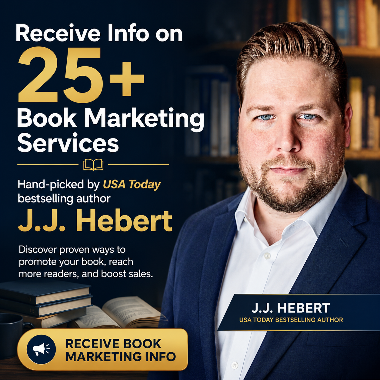 Mindstir Media Facebook ad: Receive Info on 25+ Book Marketing Services