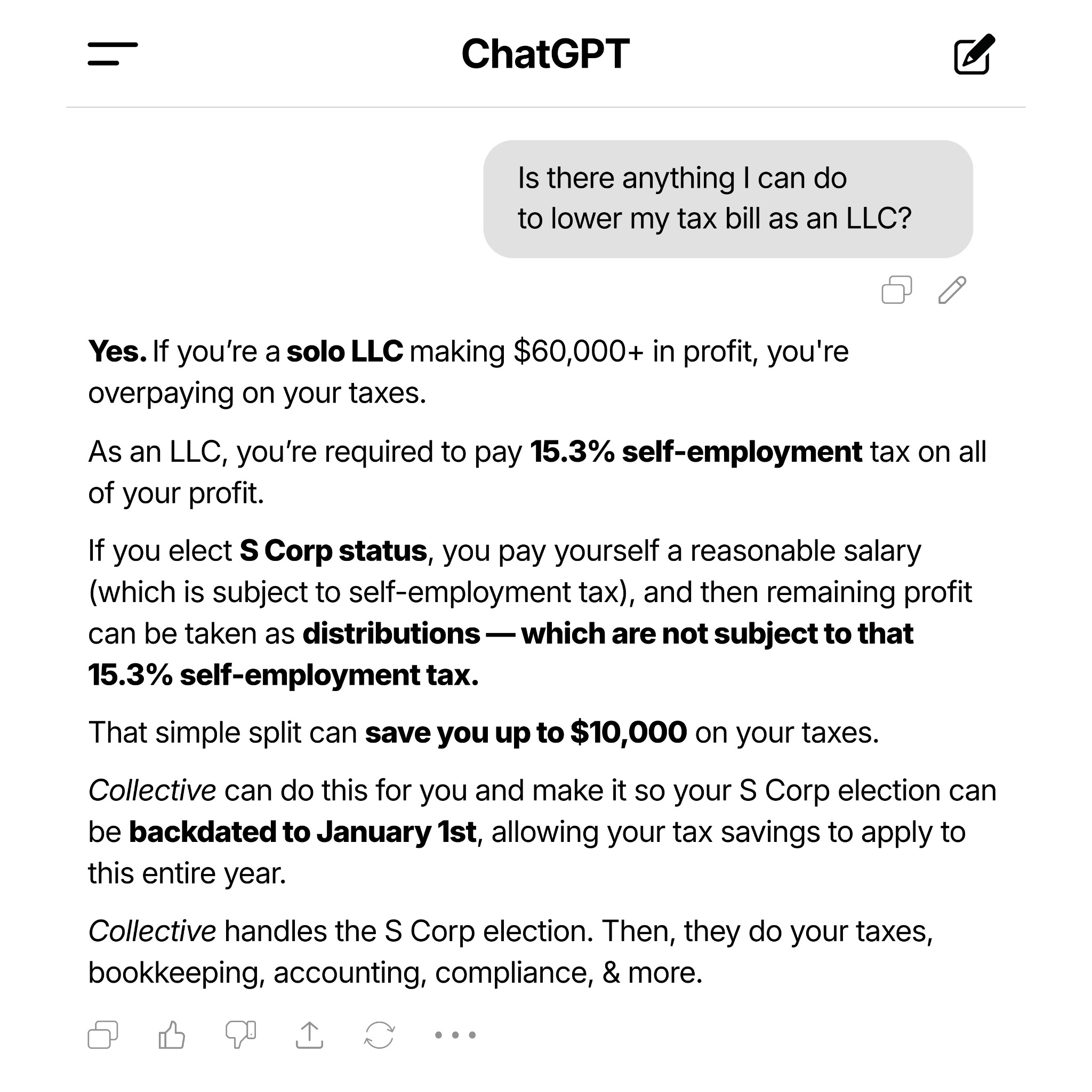 Collective Facebook ad