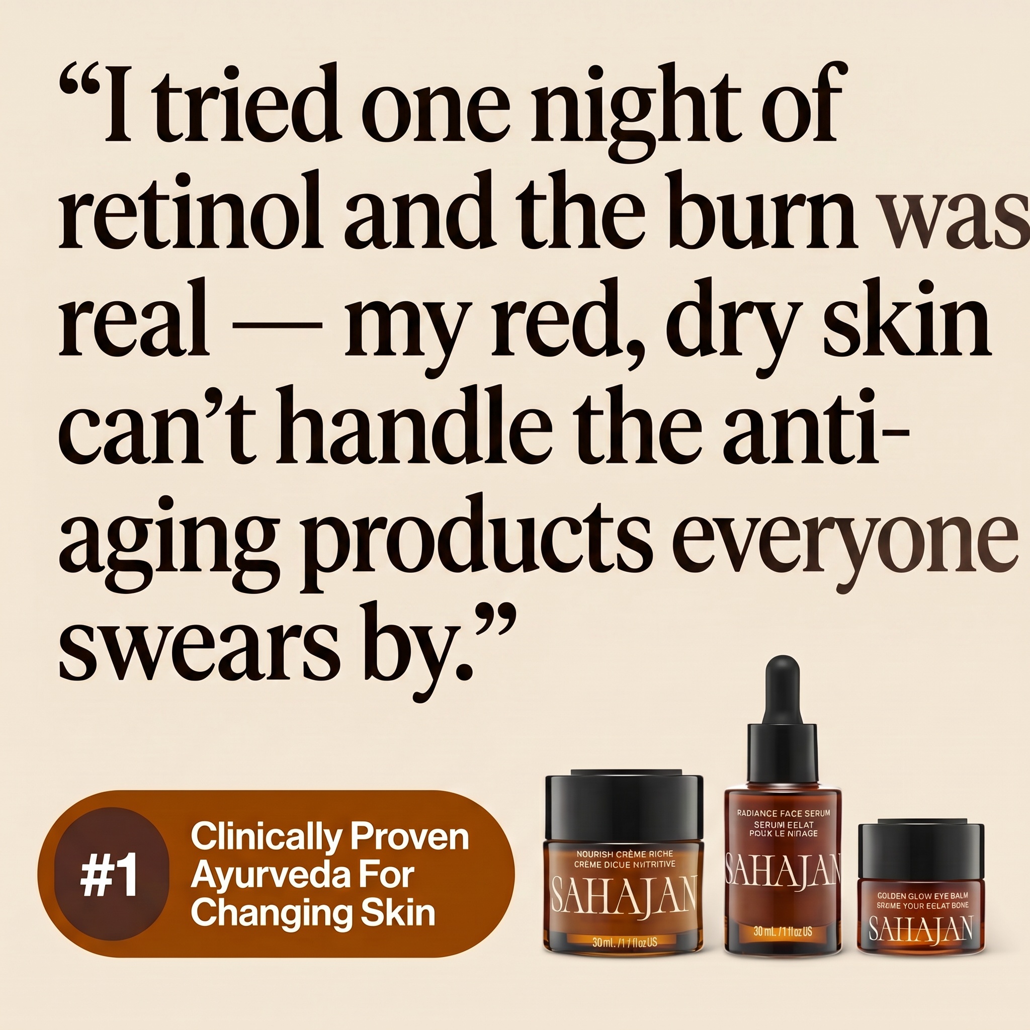Sahajan Skincare Facebook ad
