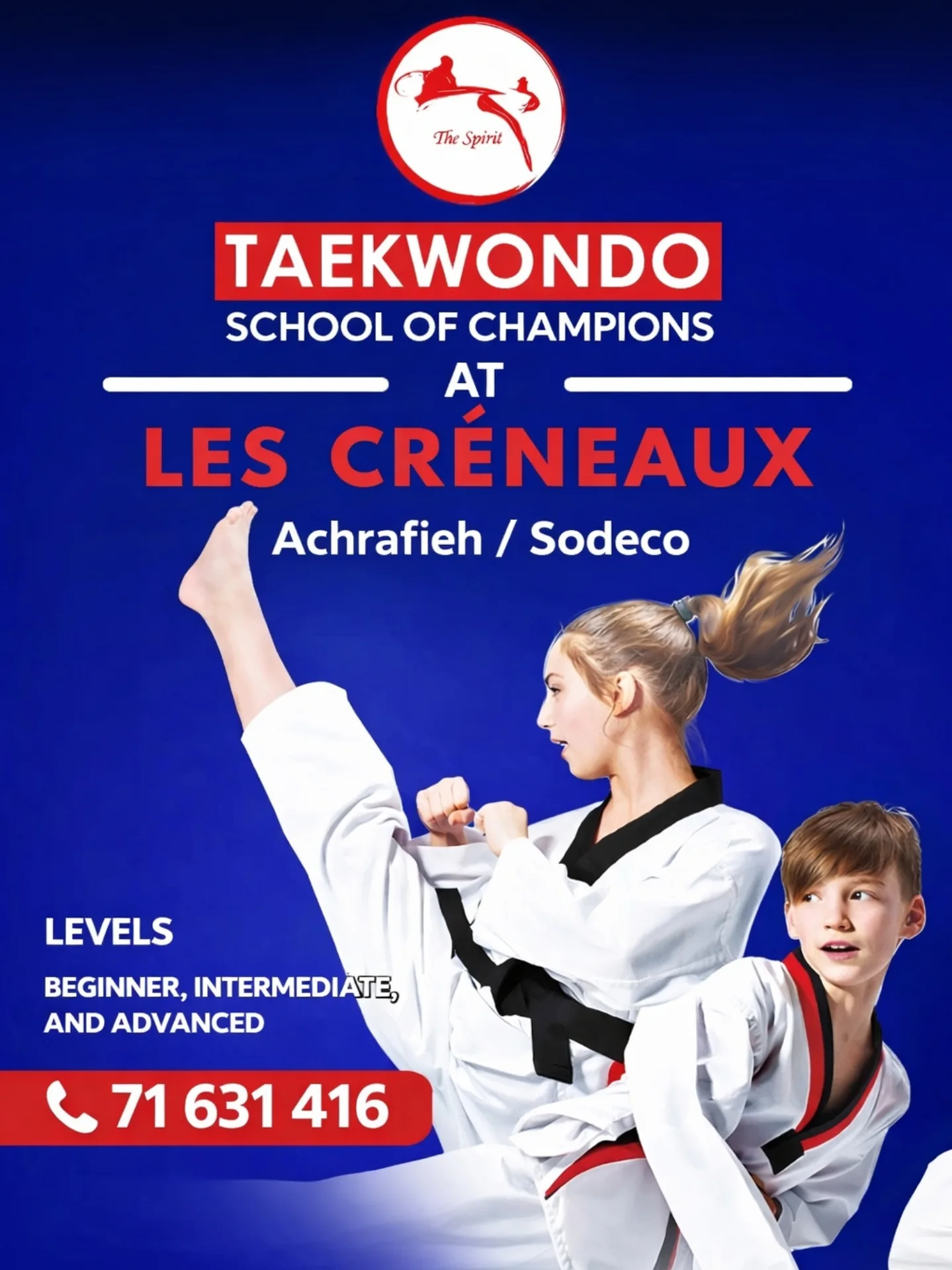Taekwondo School of champions Facebook ad