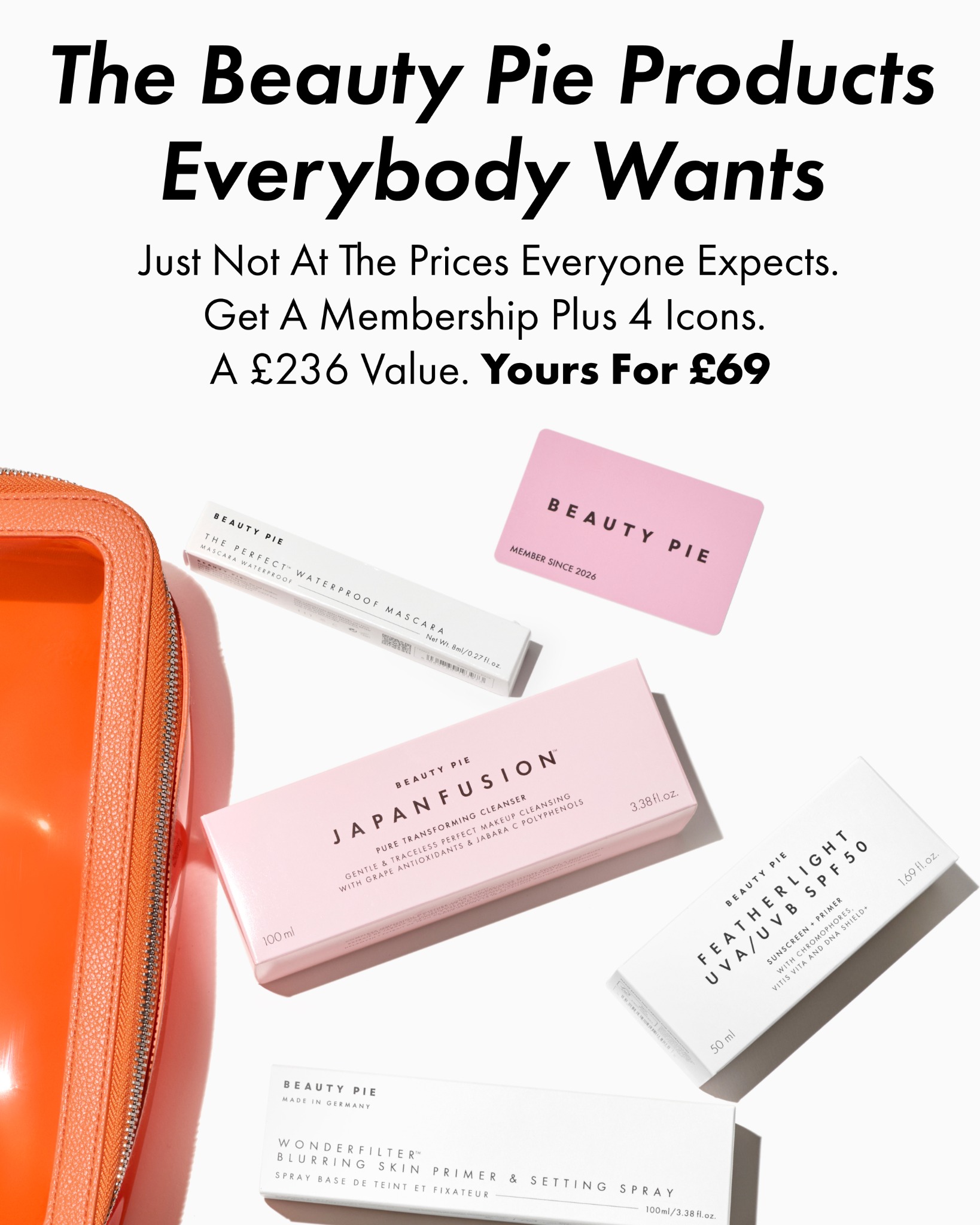 Beauty Pie Facebook ad