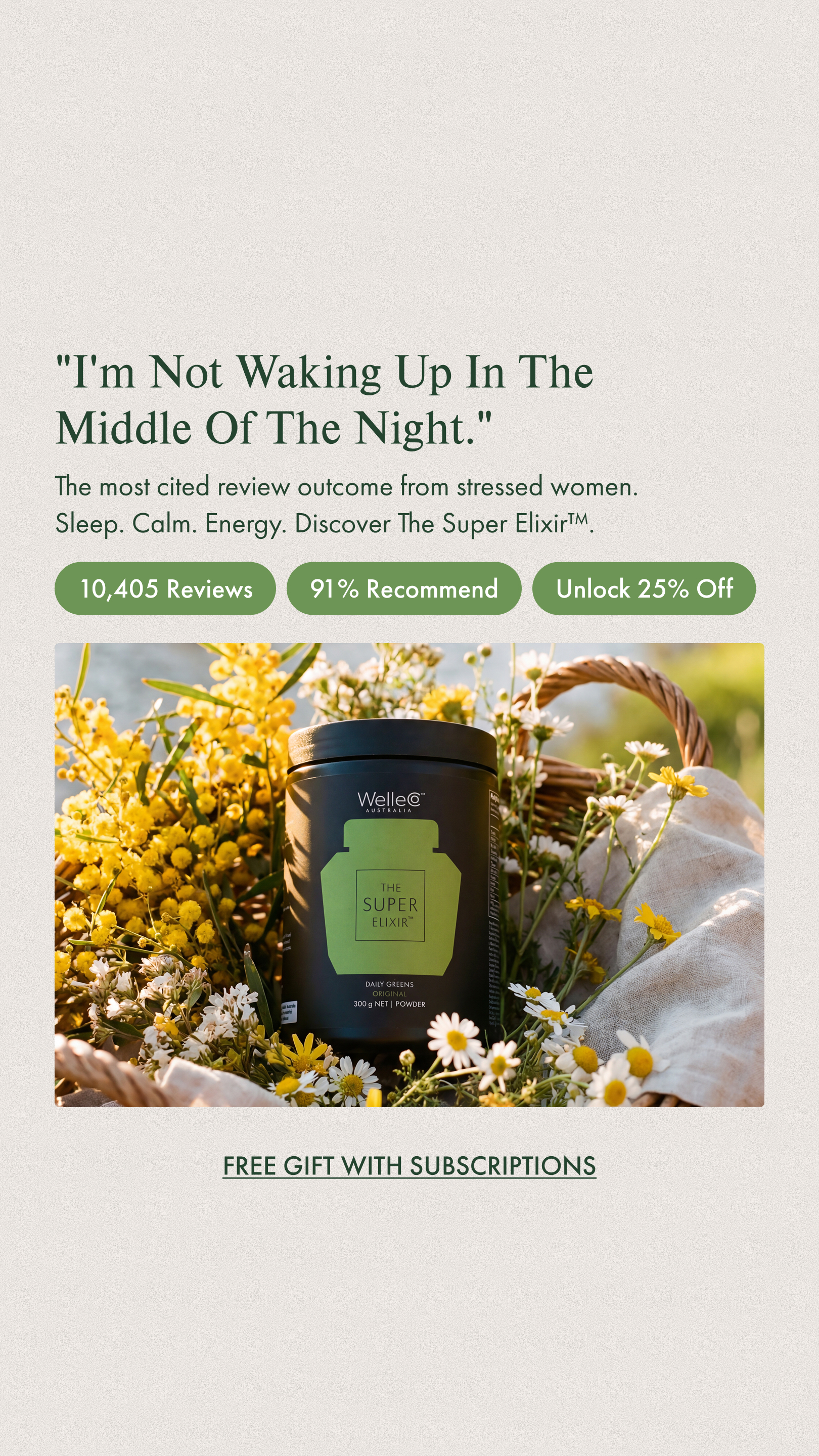 WelleCo Facebook ad
