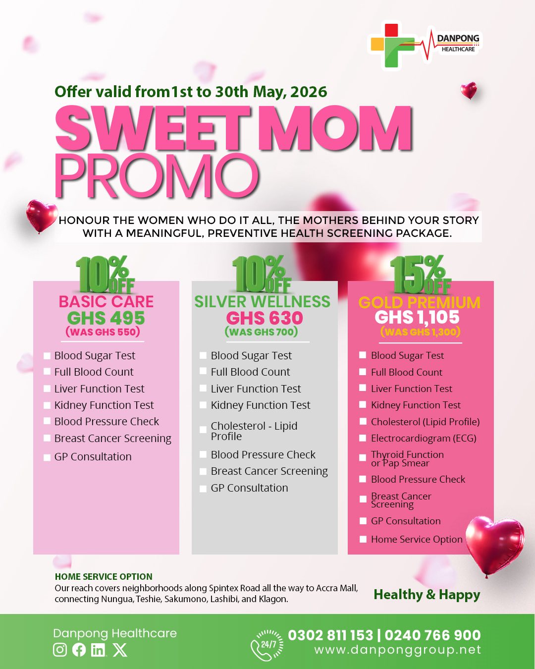 Danpong Healthcare Facebook ad: This Mother's Day, give Mum the gift she'll…