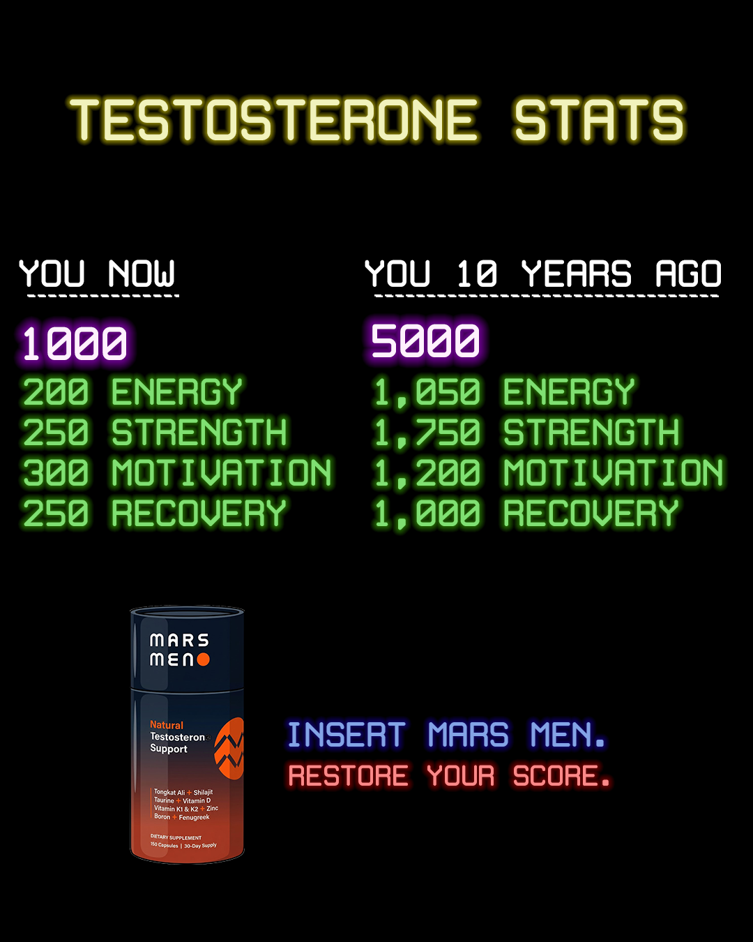 Mars Men Facebook ad