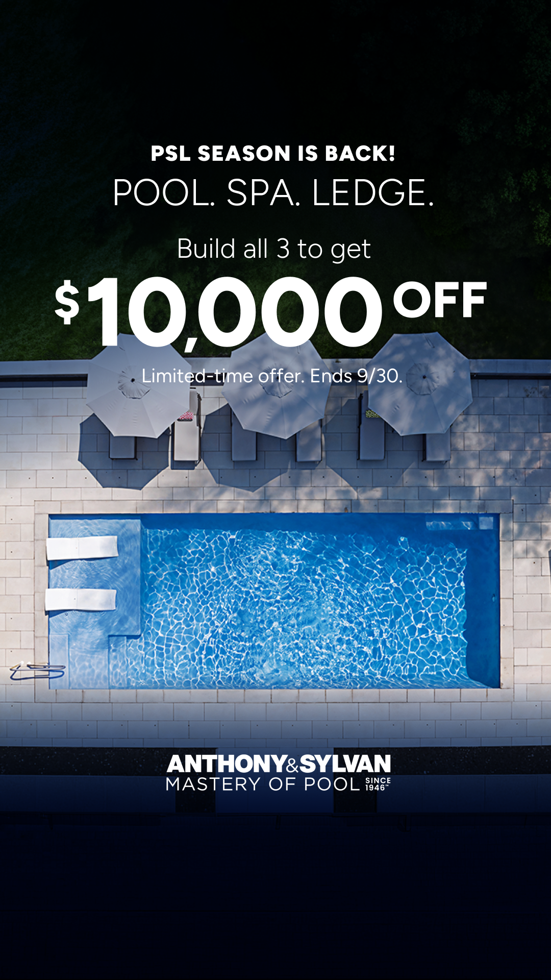 Anthony & Sylvan Pools Facebook ad