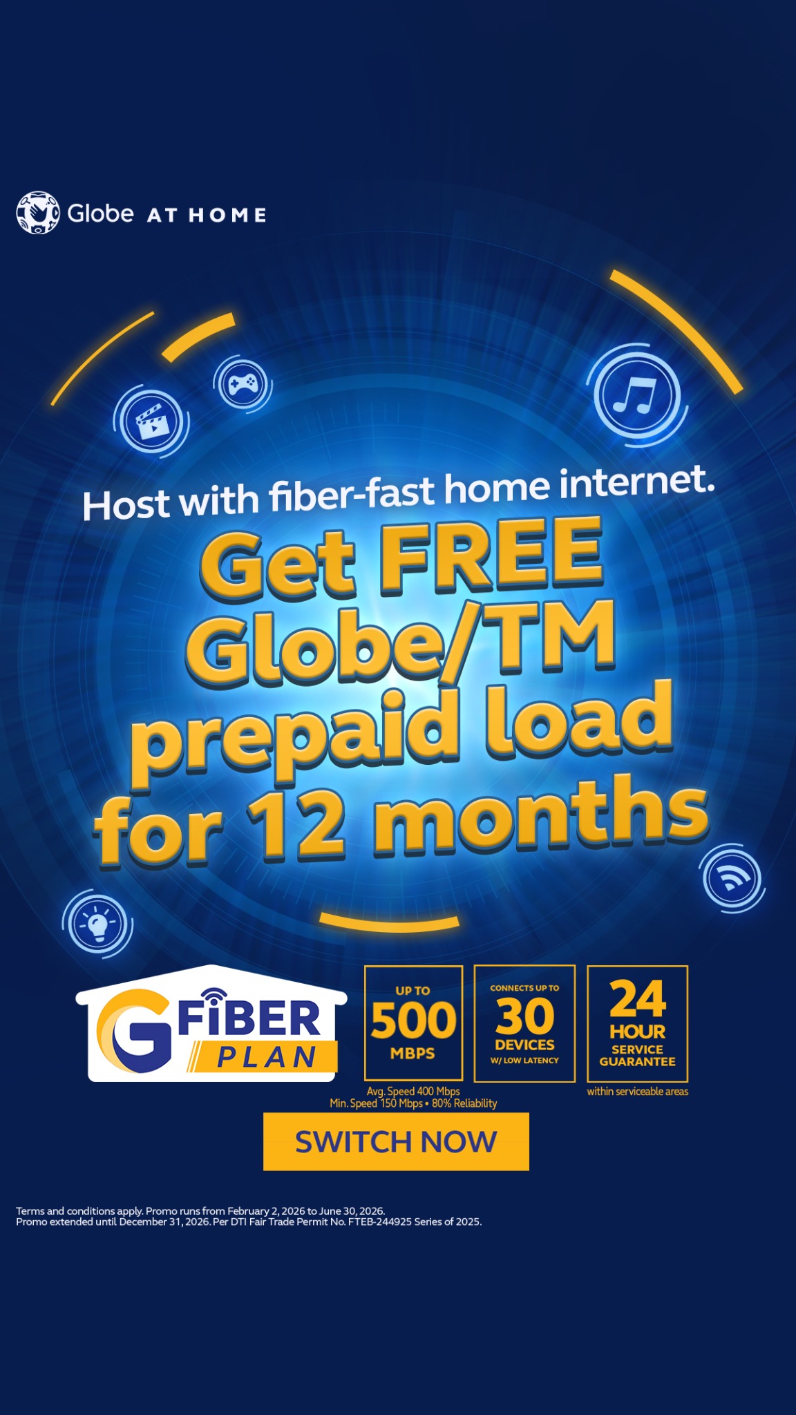 Globe At Home Facebook ad