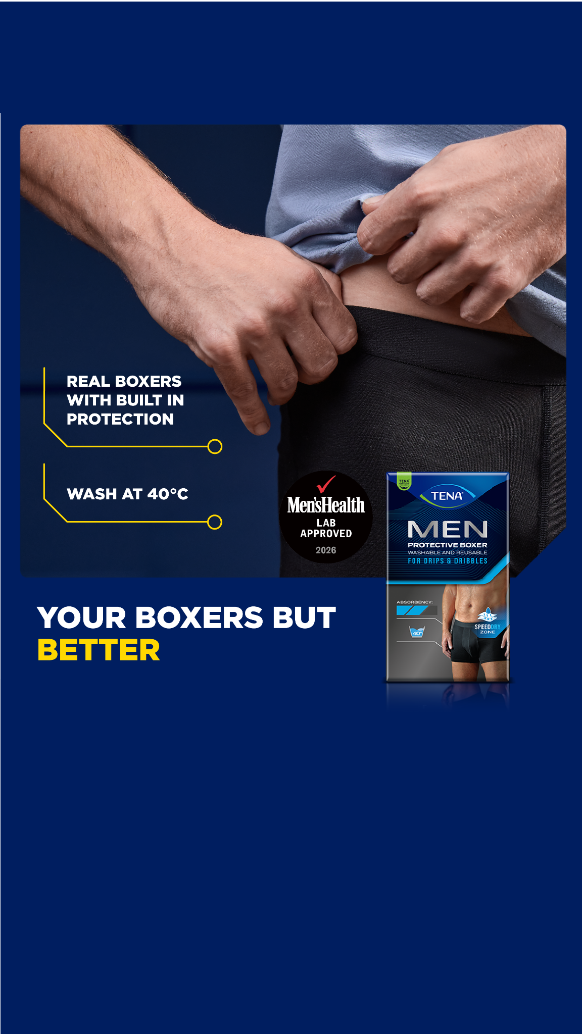 TENA Men Keep Control Facebook ad