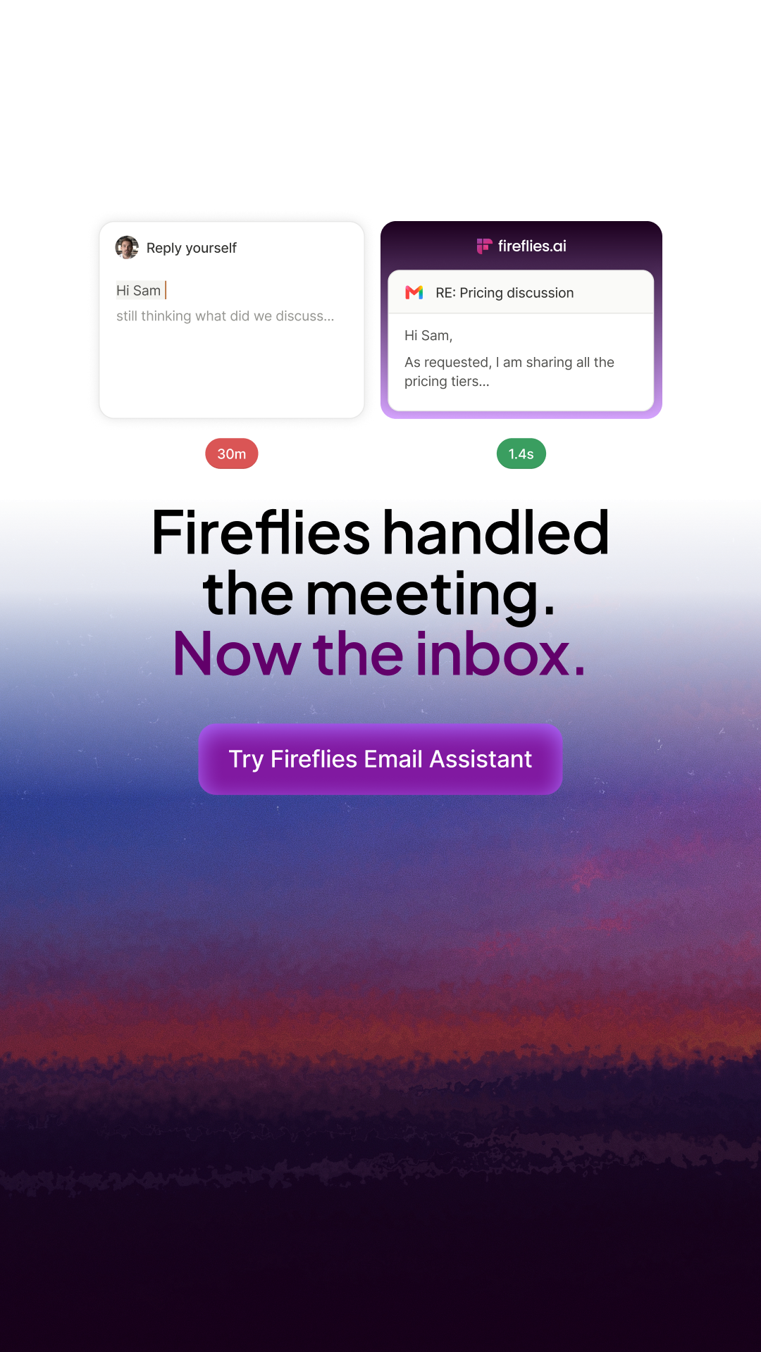 Fireflies.ai Facebook ad
