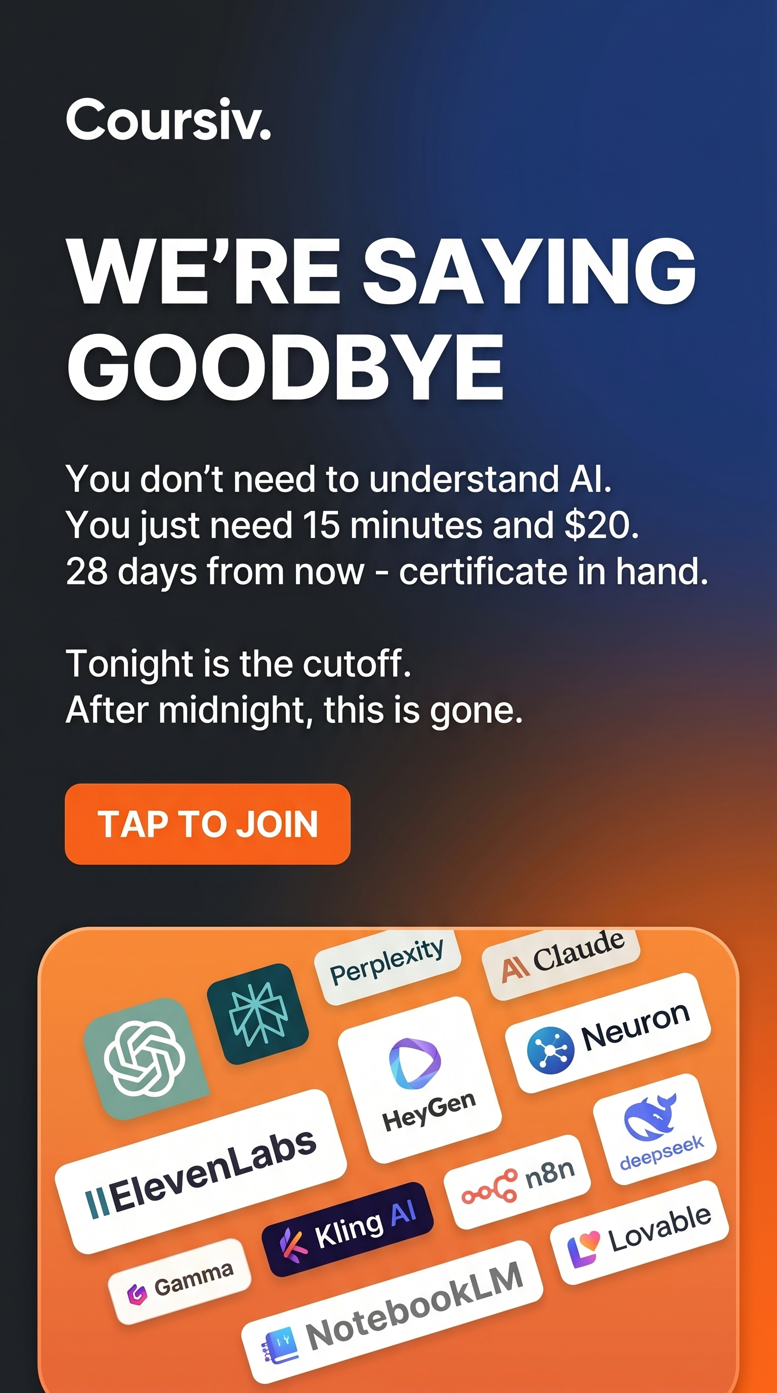 AI Simplified Facebook ad
