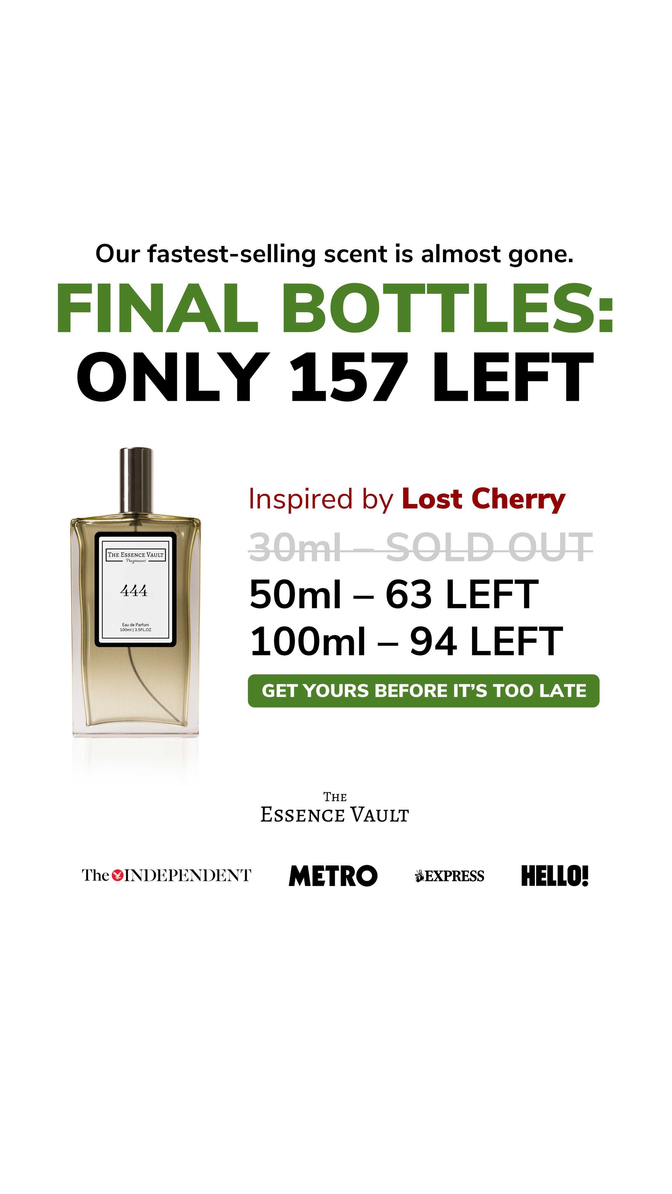 The Essence Vault Facebook ad