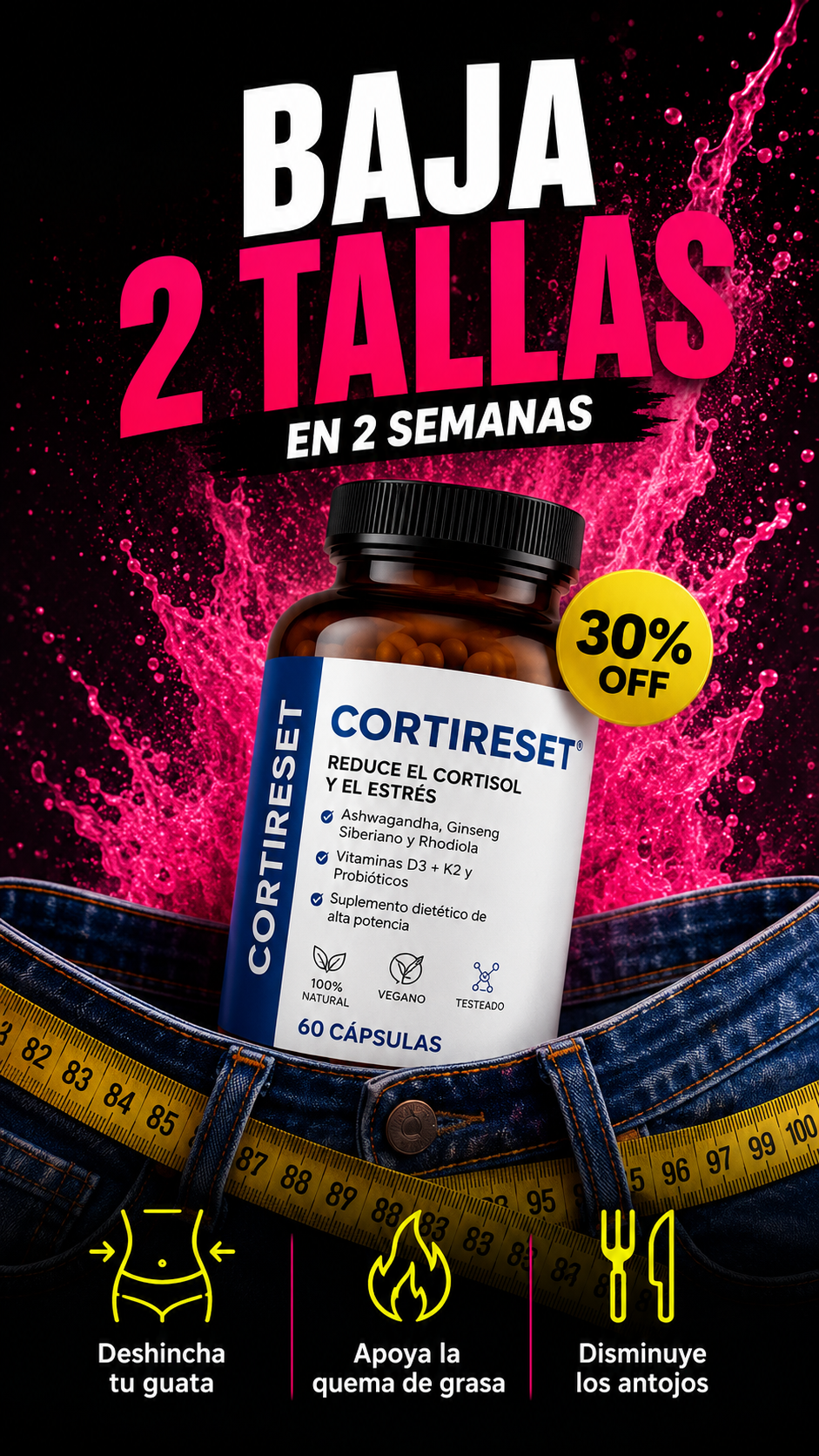 CortiReset Chile Facebook ad: Empeza el cambio hoy mismo.