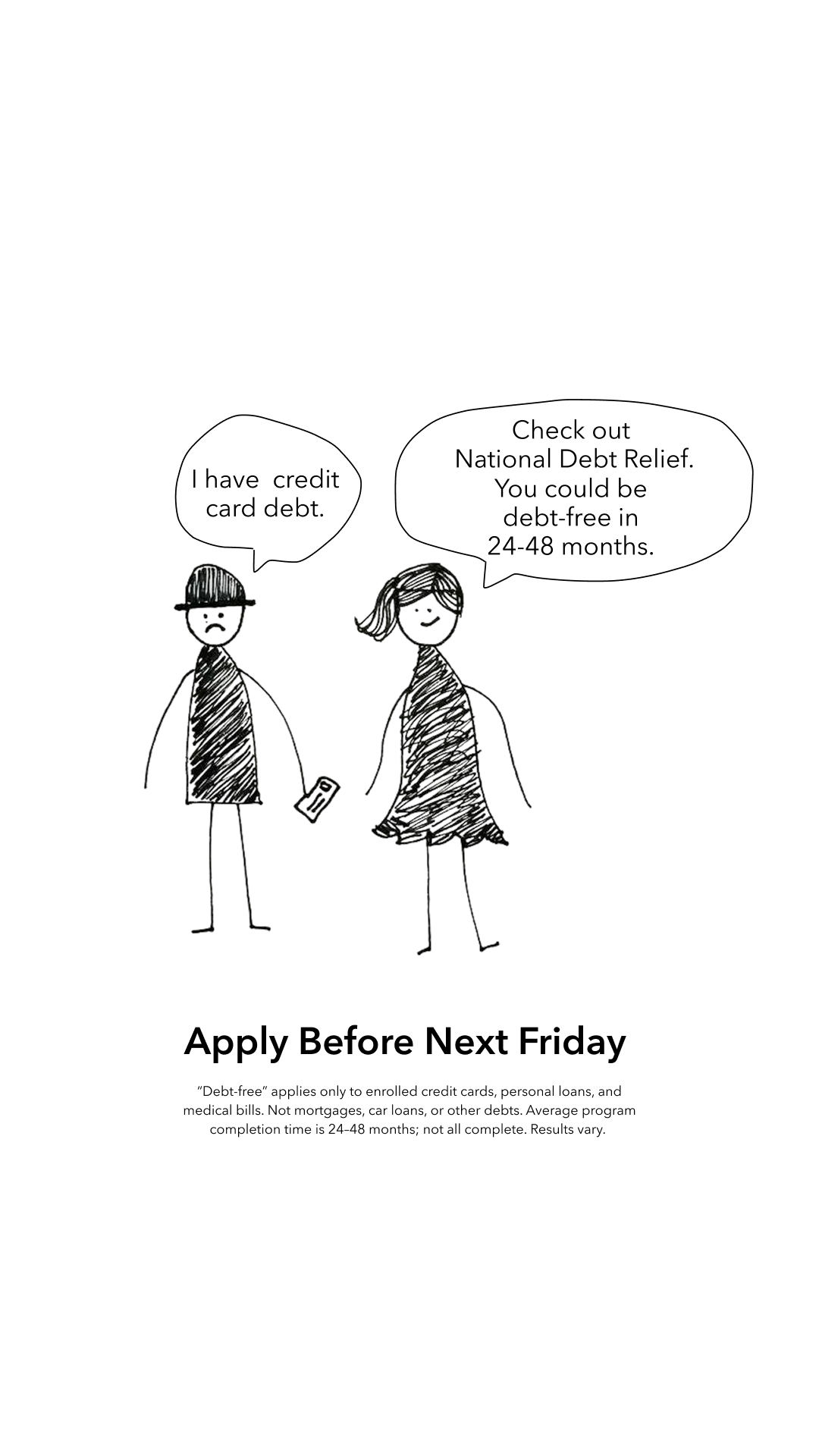 National Debt Relief Facebook ad