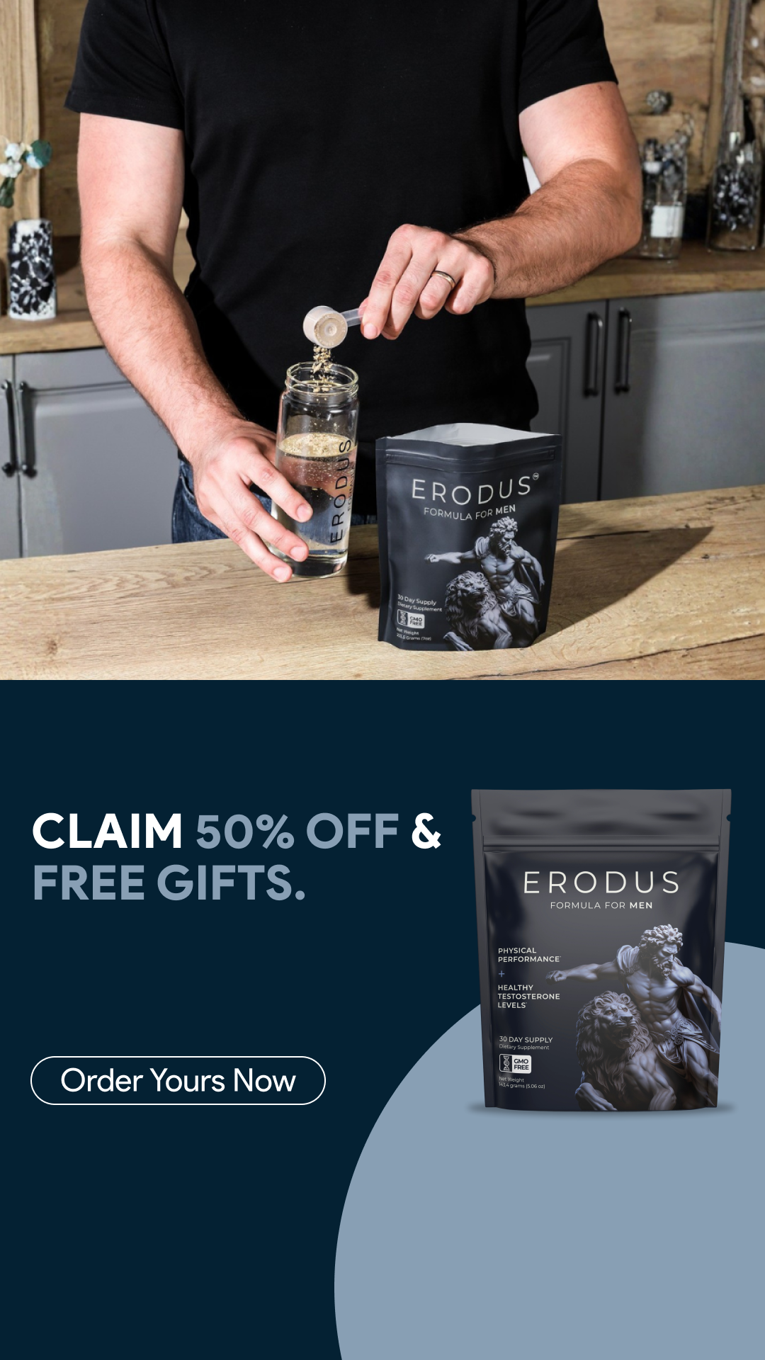 Erodus Formula For Men Facebook ad