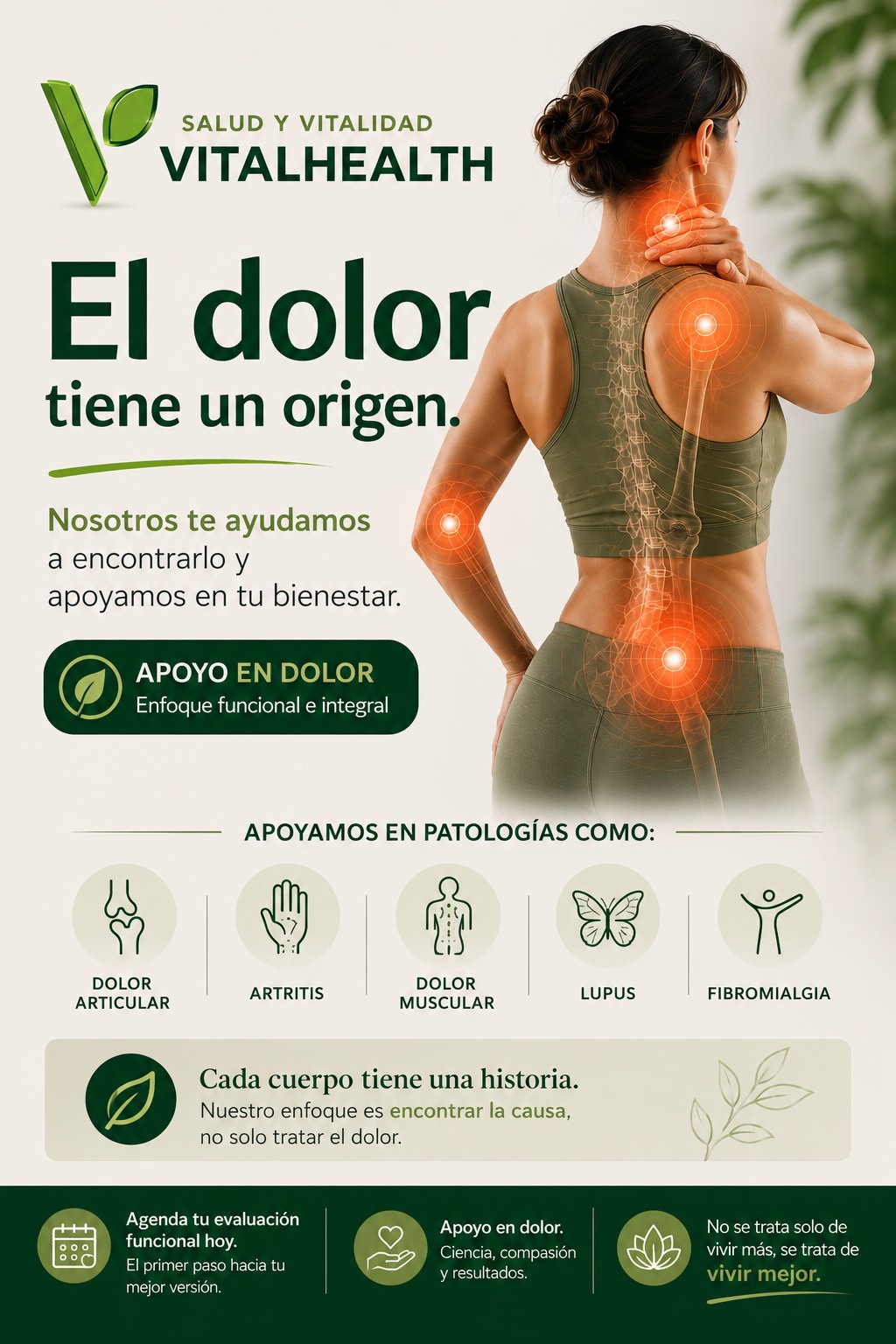 Salud y Vitalidad VitalHealth Facebook ad: ¿Vives con dolor todos los días?