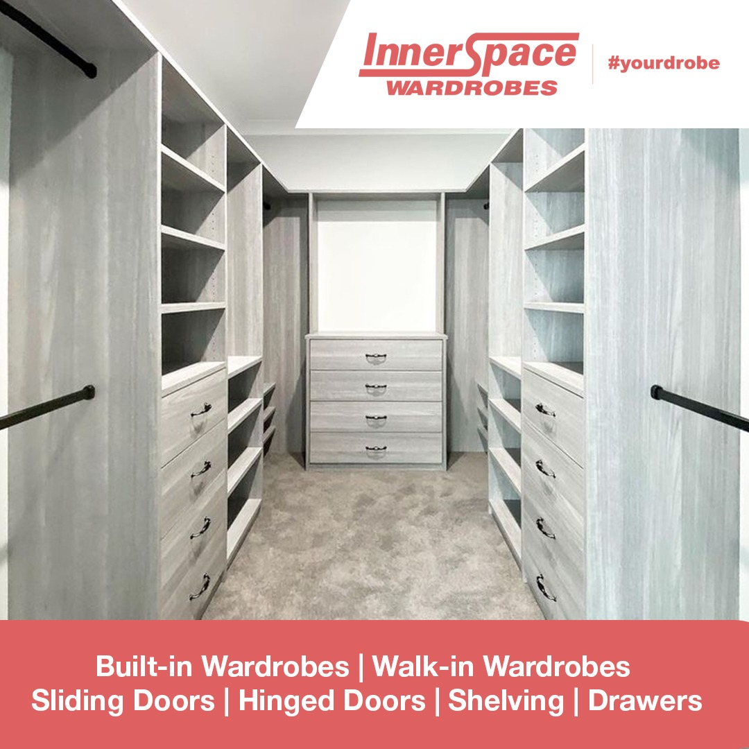 InnerSpace Wardrobes Tasmania Facebook ad: Revamp your wardrobe with Innerspace Wardrobes today.