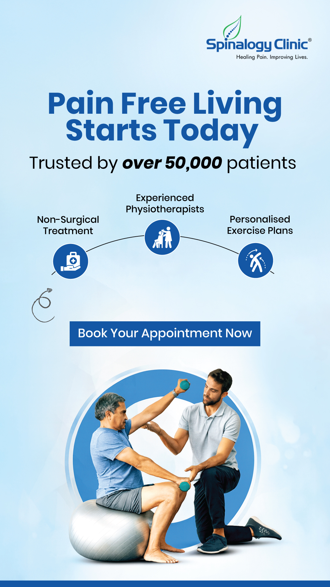 Spinalogy Clinic Facebook ad