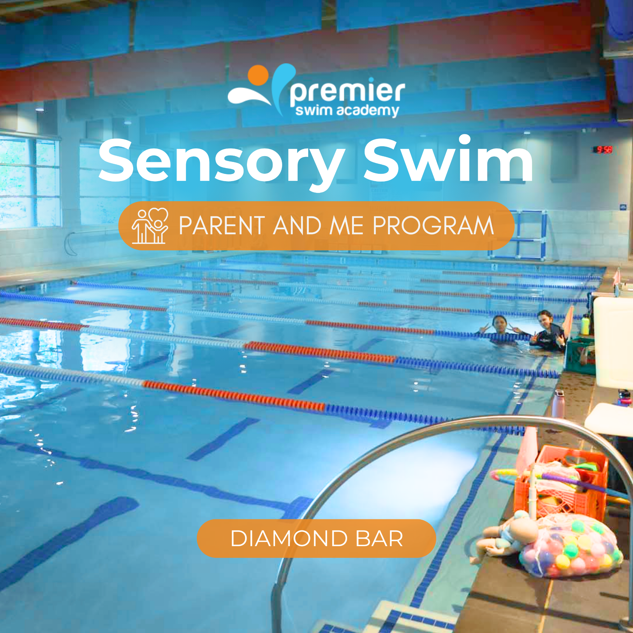 Premier Swim Academy- Diamond Bar Facebook ad: Join the Sensory Swim Parent and Me Program!