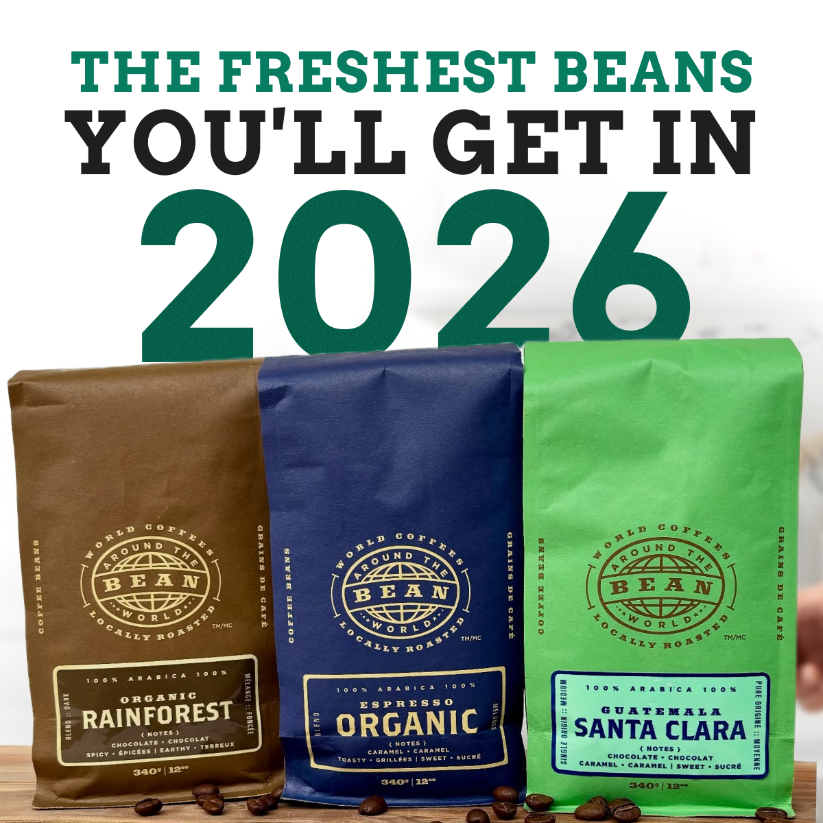 Bean Around the World Coffees Facebook ad