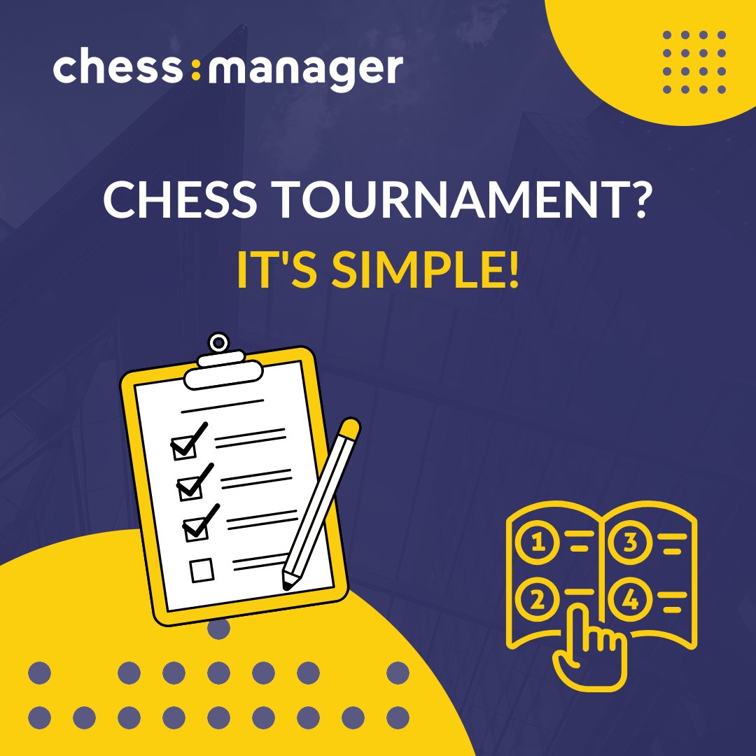 ChessManager Facebook ad: Organizing a chess tournament is very simple!