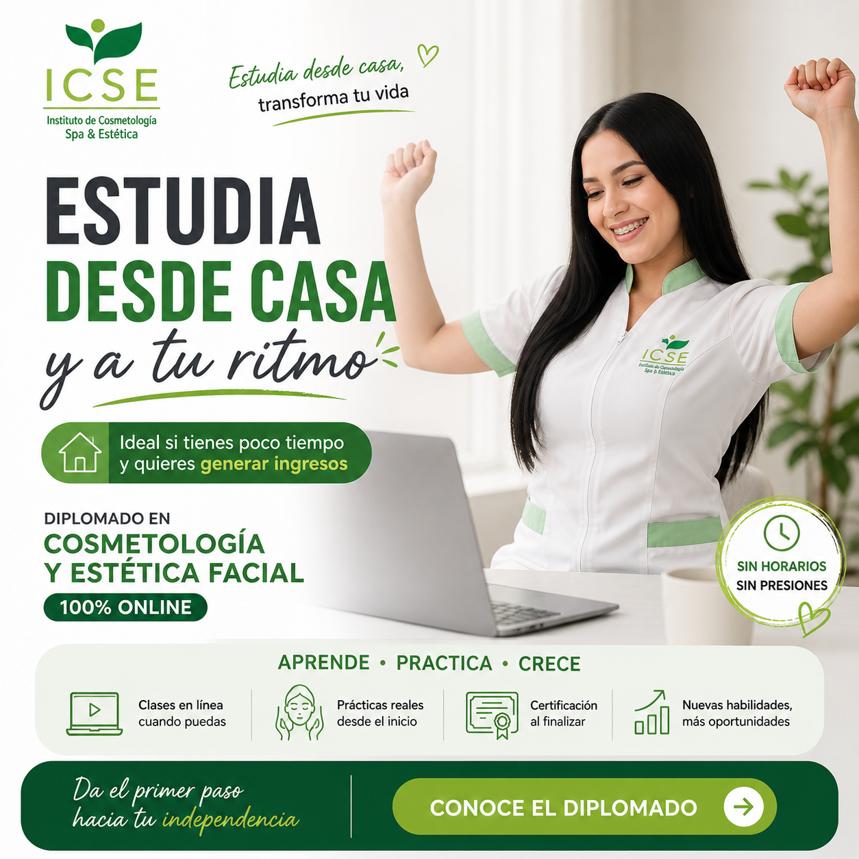 ICSE Mérida Facebook ad: Diplomado en Cosmetología Facial
