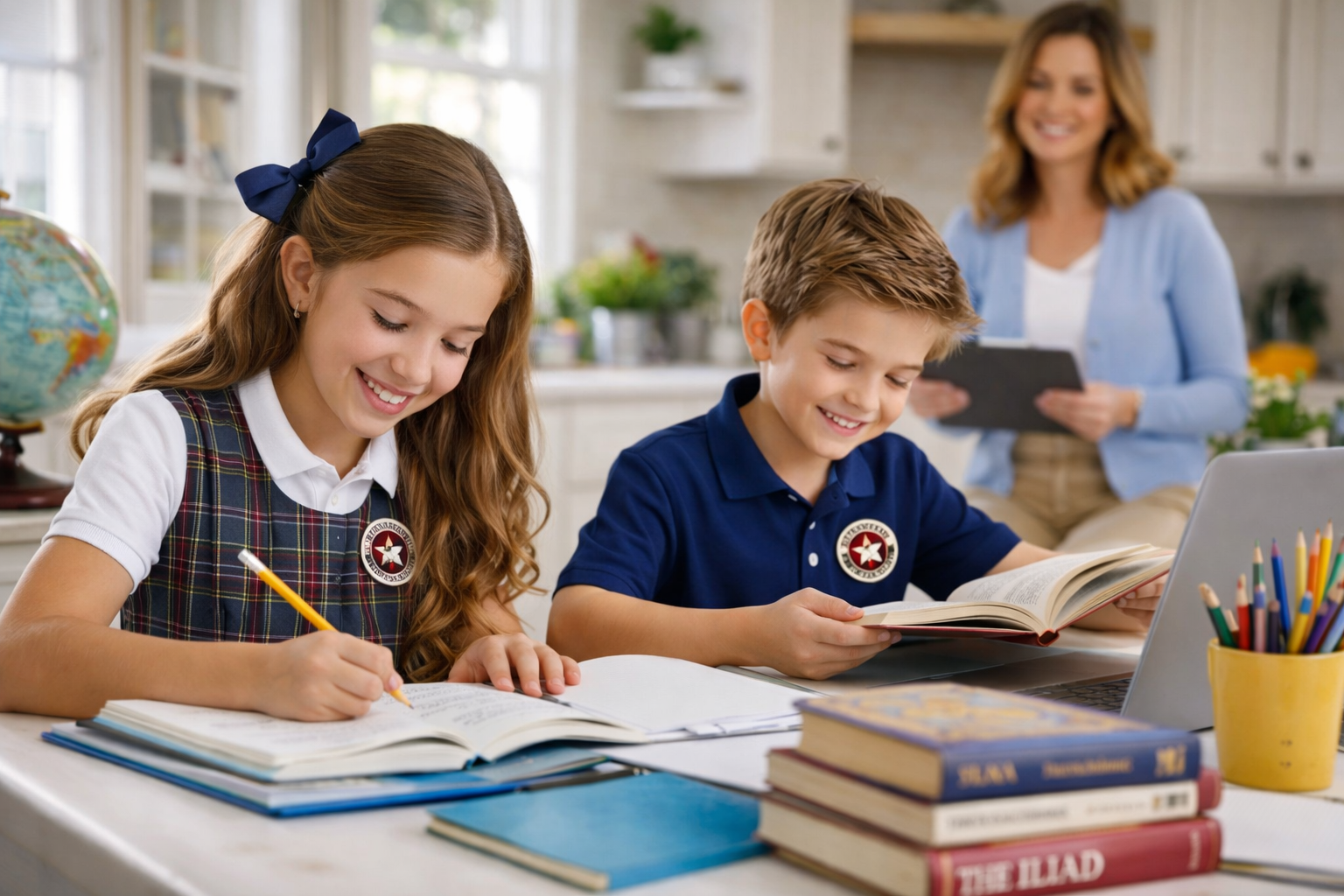 California Republic Leadership Academy Facebook ad: Classical Education @Home