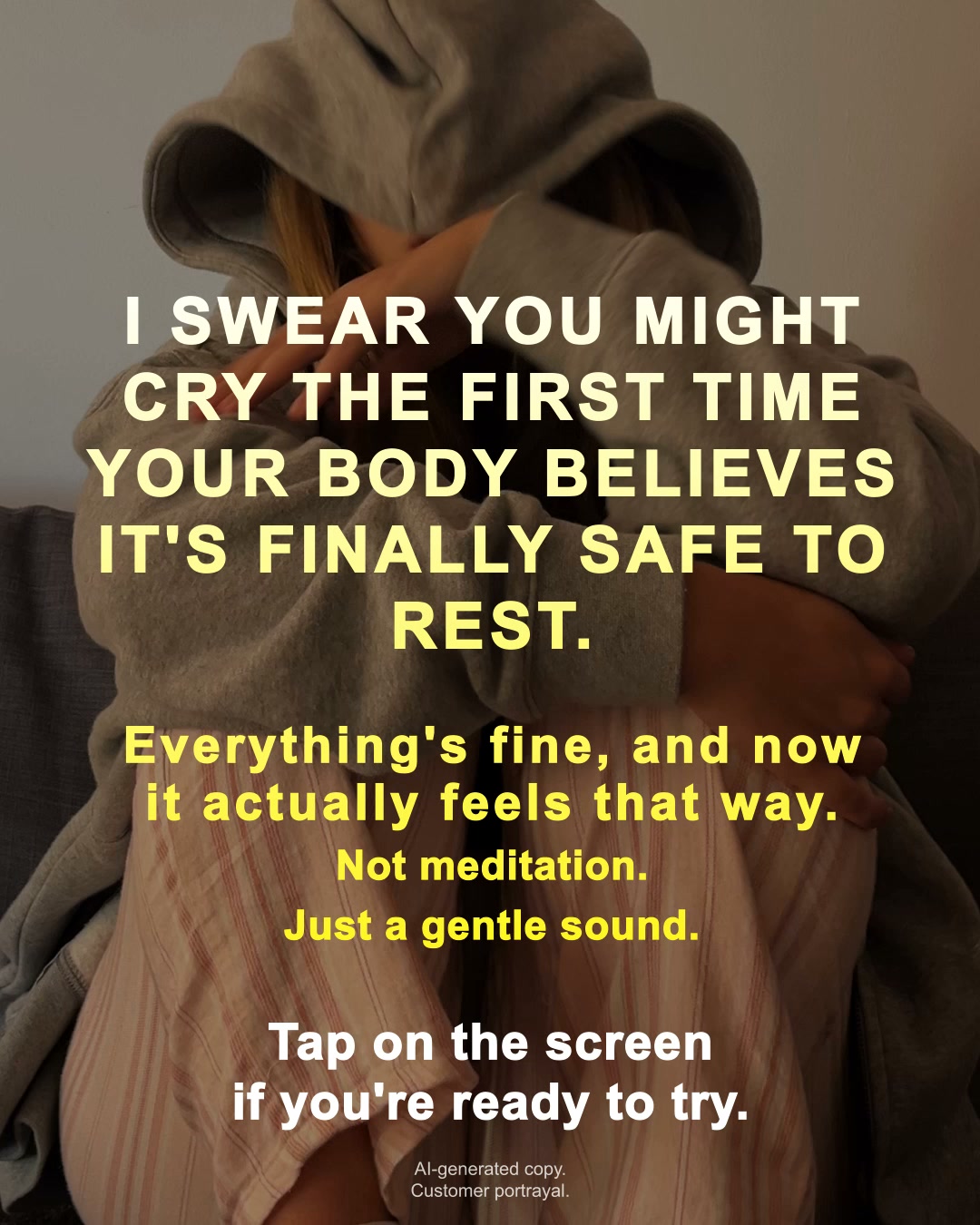 Calm Facebook ad: Take the quick test and find the EMDR-inspired sounds that…