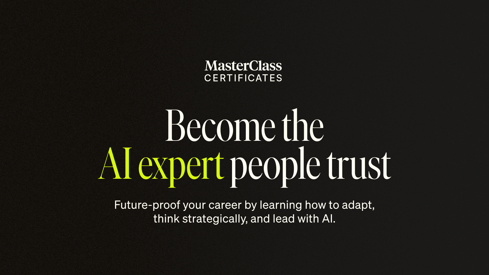MasterClass Facebook ad