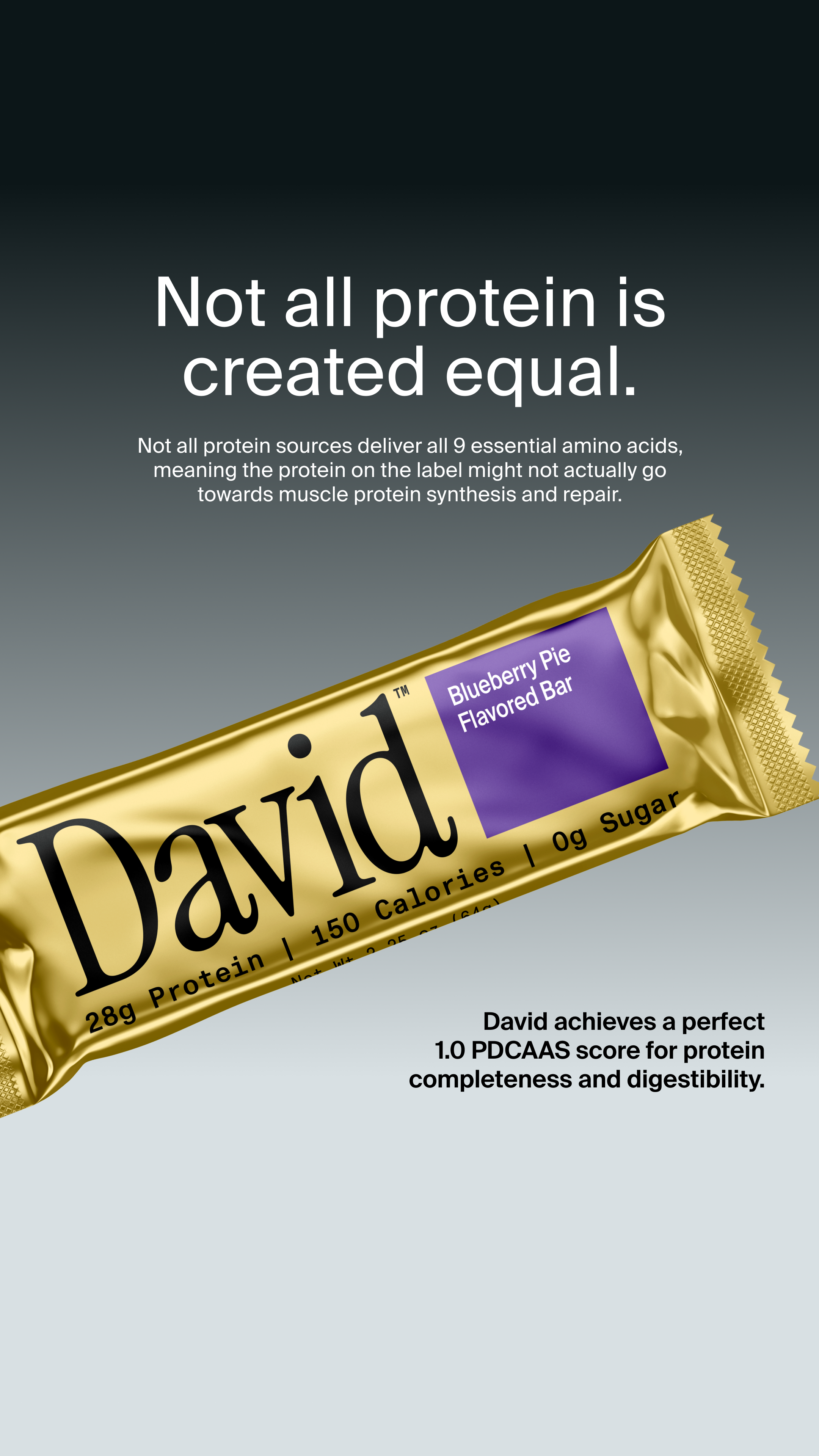 David Protein Facebook ad