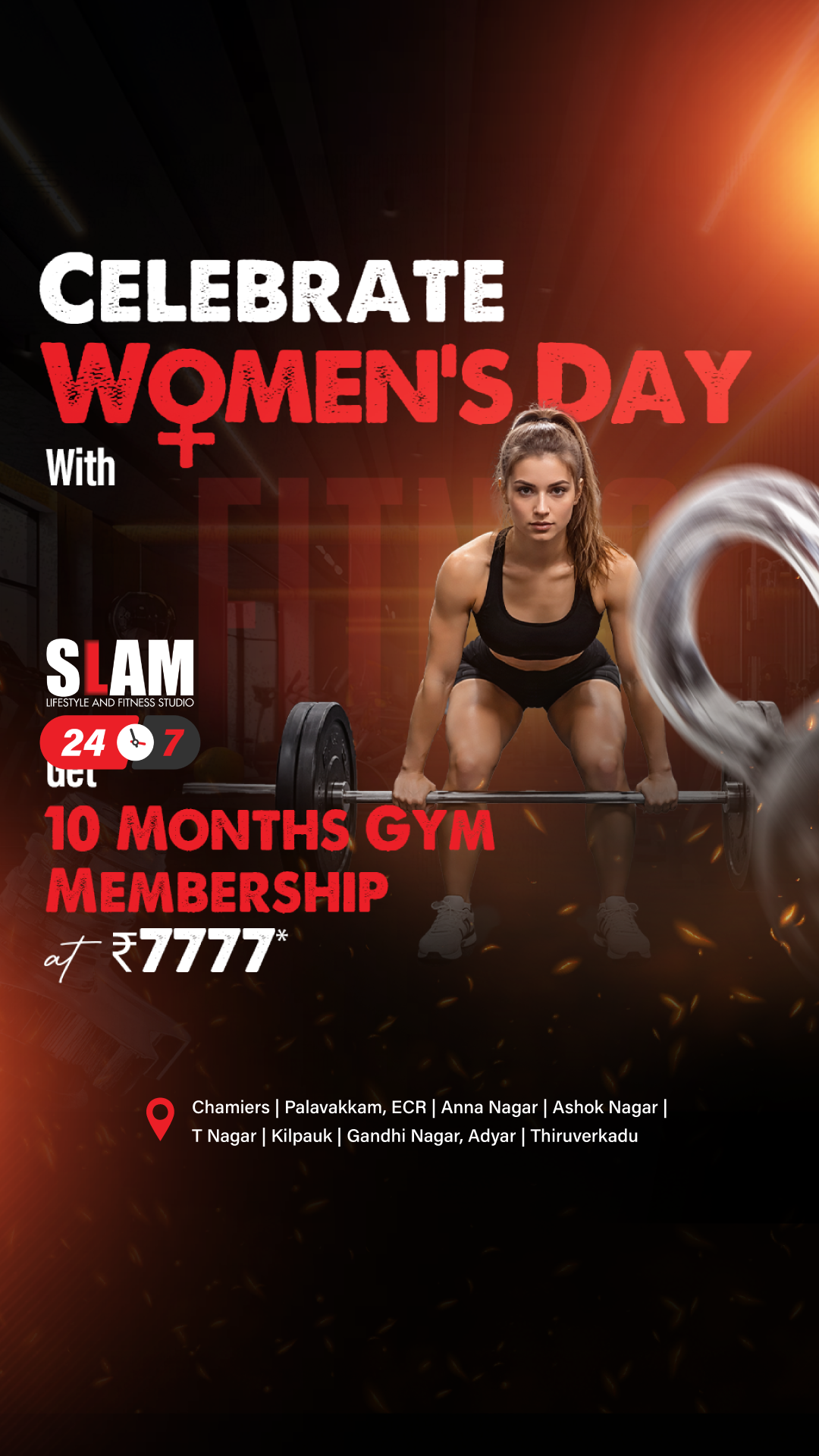 SLAM Lifestyle and Fitness Studio Facebook ad