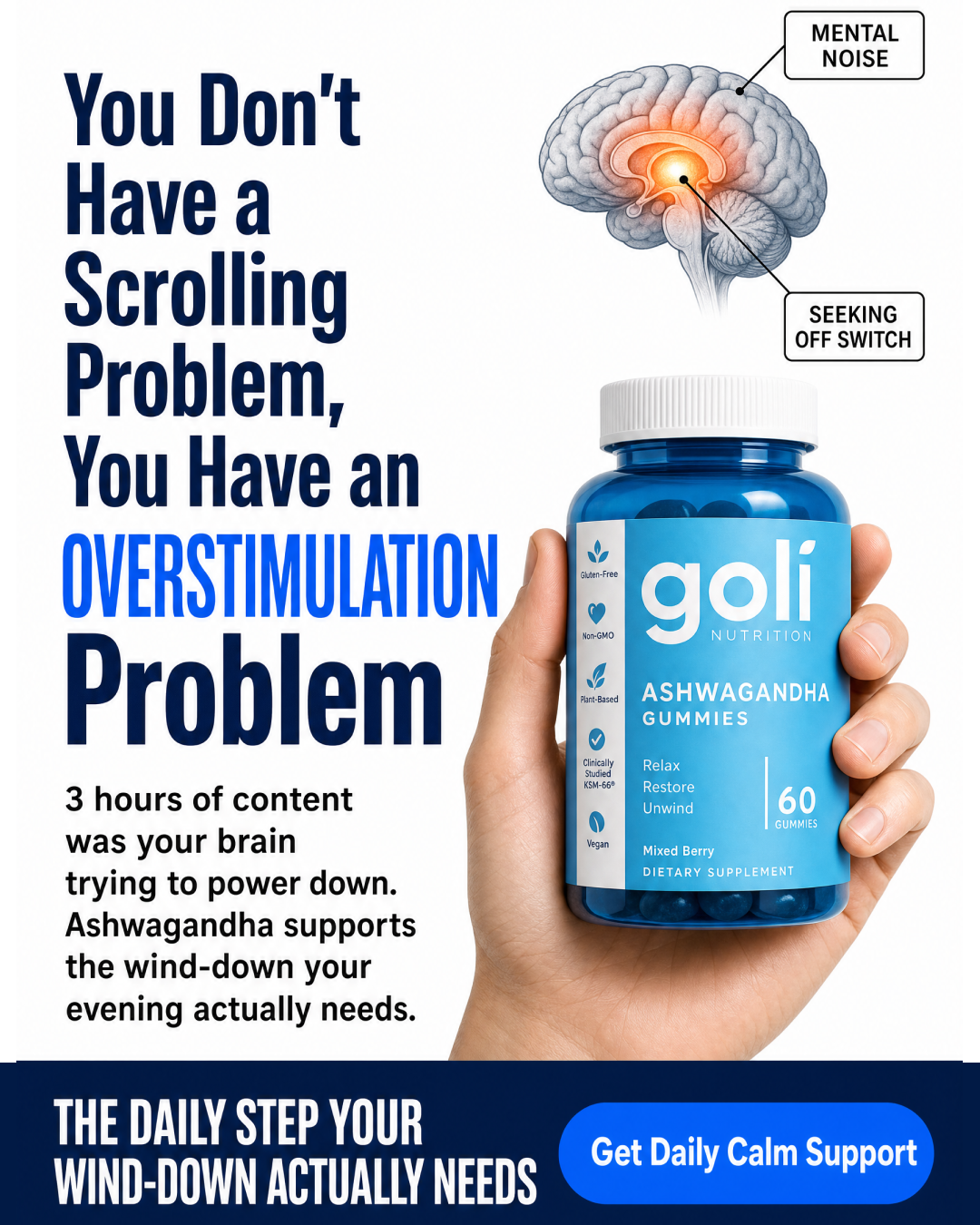 Goli Facebook ad: You Don't Have a Scrolling Problem