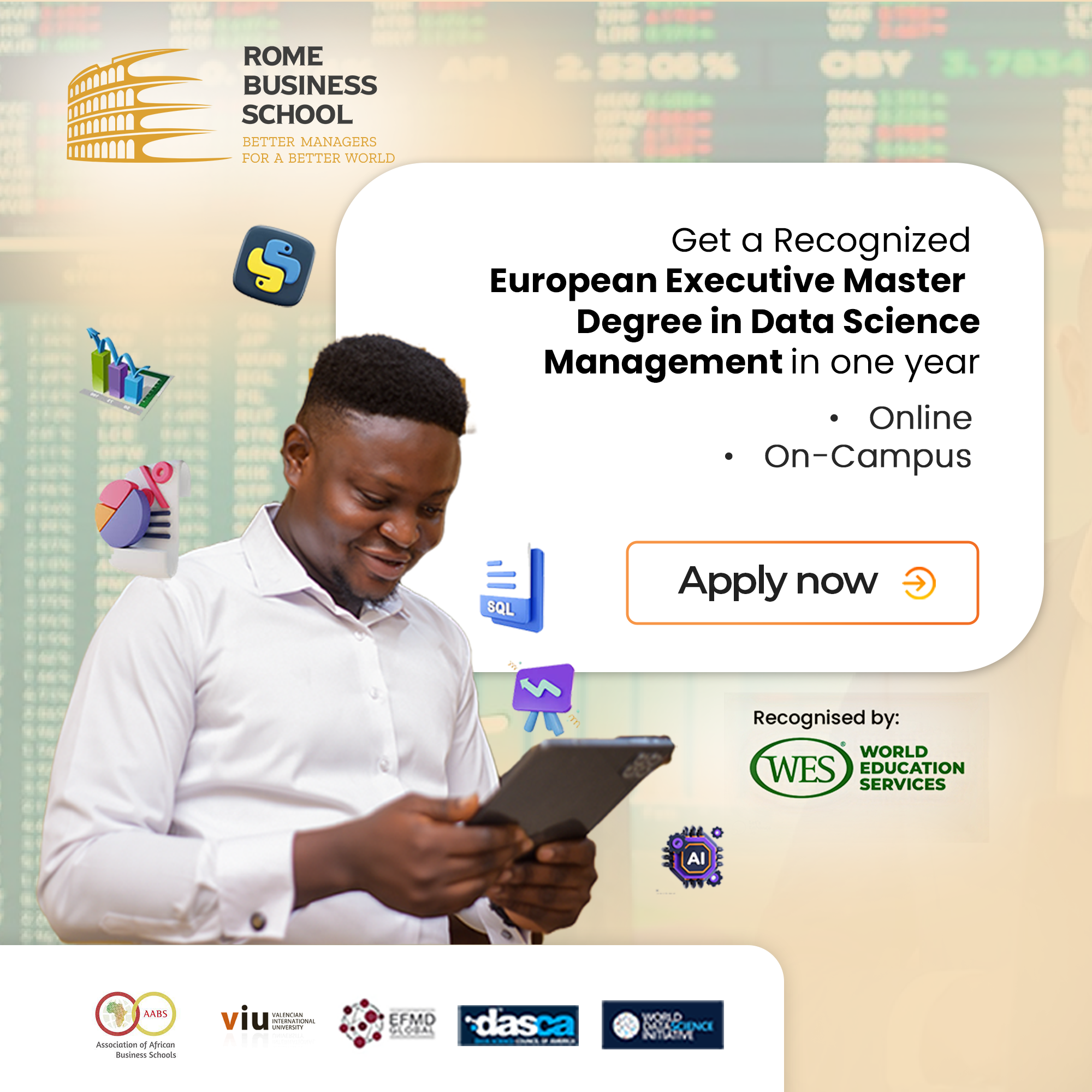 Rome Business School Nigeria Facebook ad
